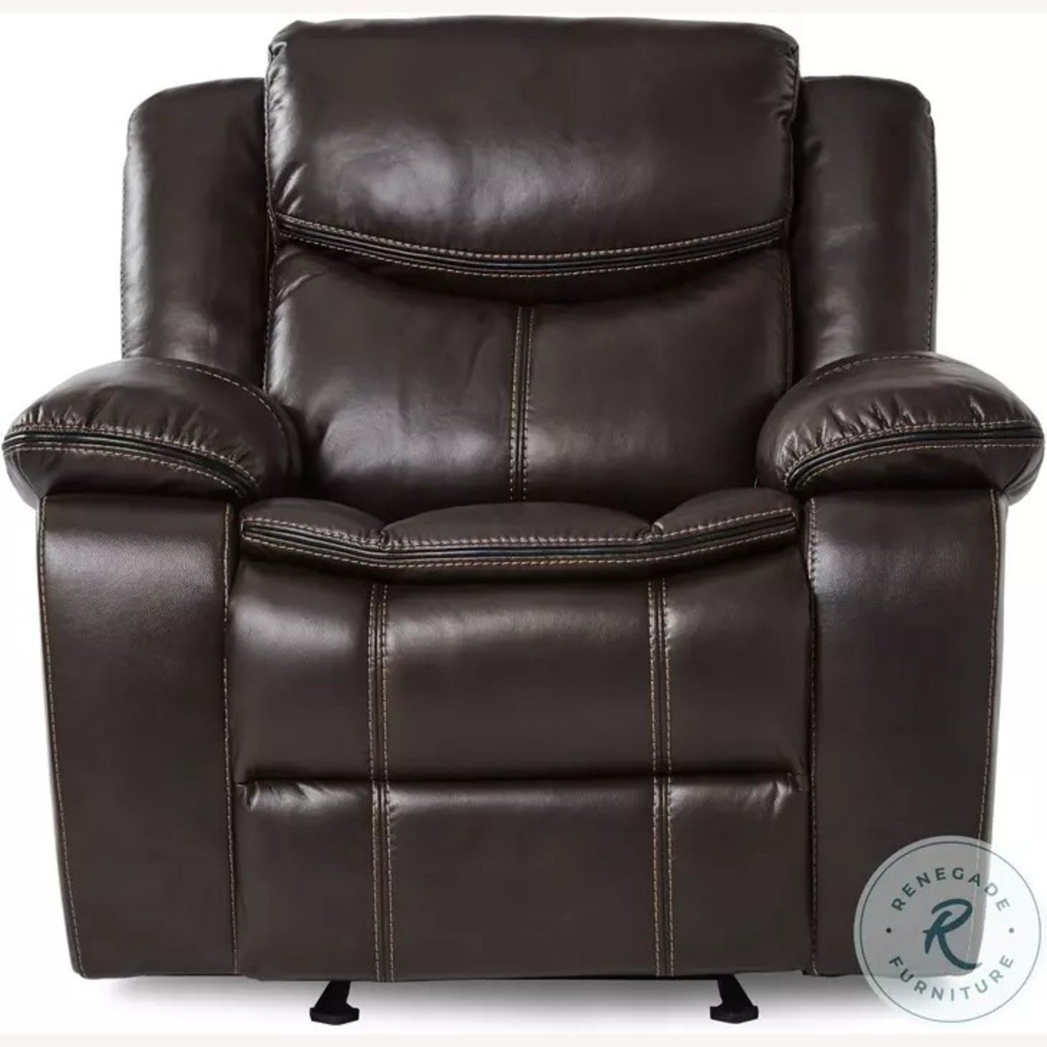 Bastrop Dark Brown Glider Recliner - image-1