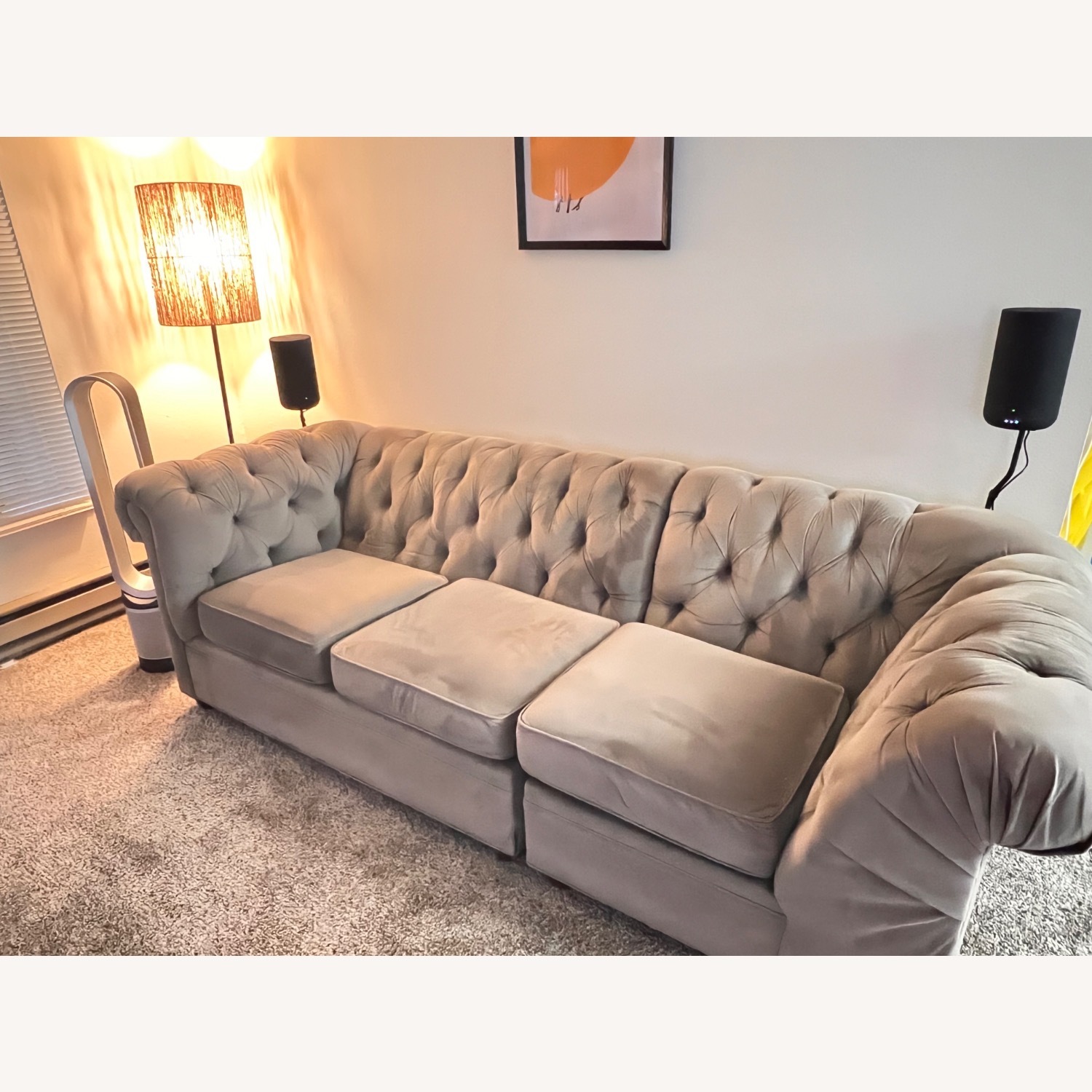 Pottery Barn Chesterfield 2 Pc Sectional Sofa - image-0