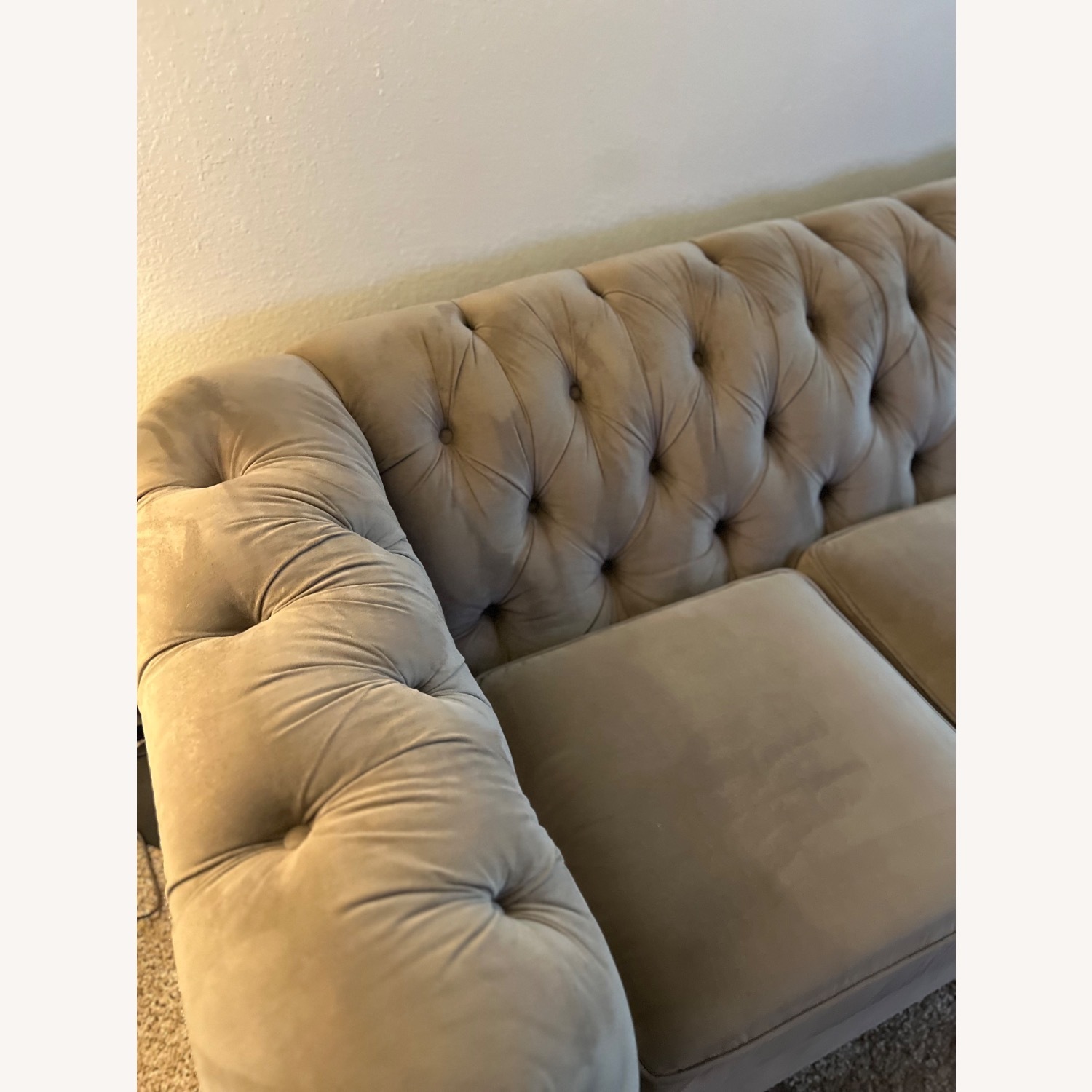 Pottery Barn Chesterfield 2 Pc Sectional Sofa - image-2