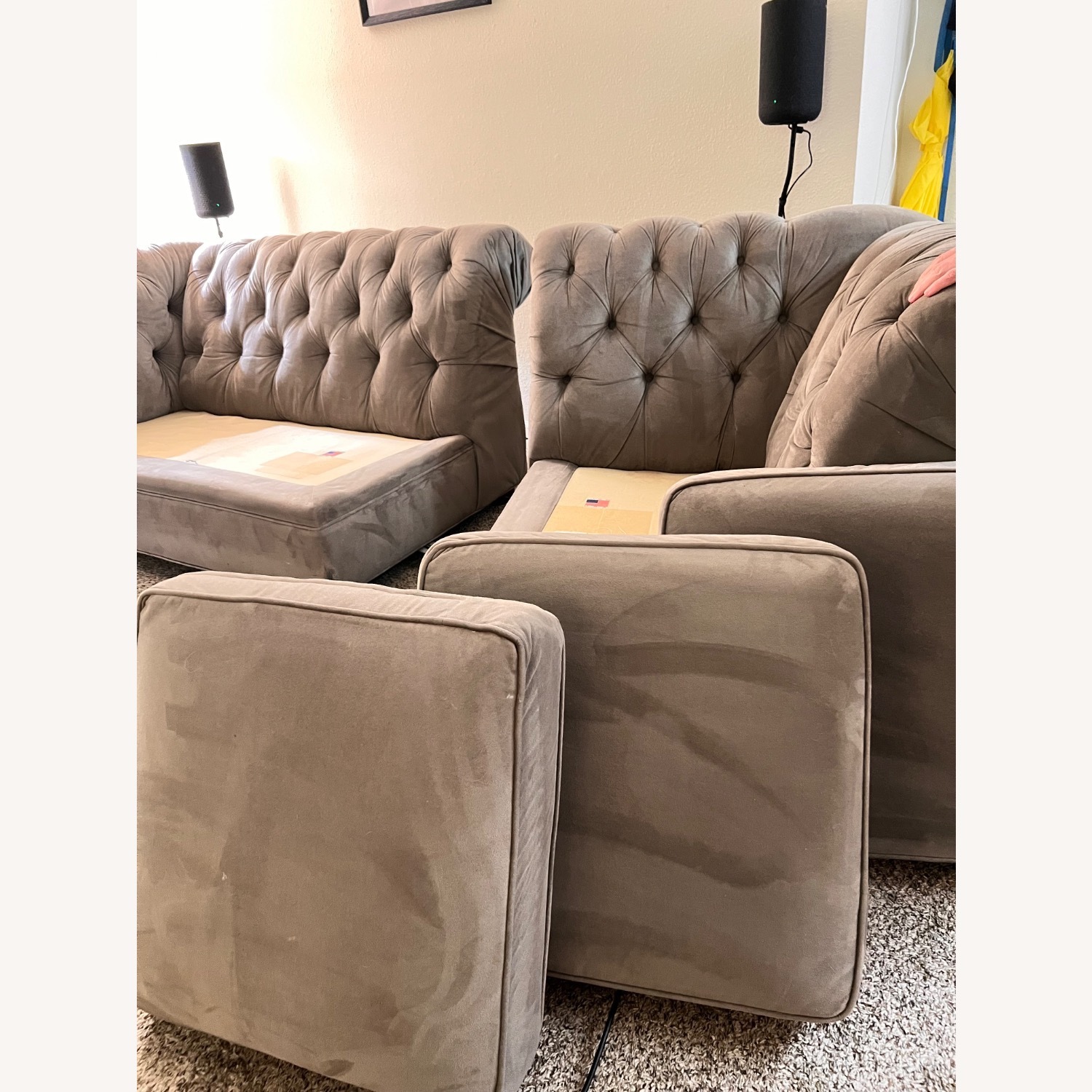 Pottery Barn Chesterfield 2 Pc Sectional Sofa - image-4