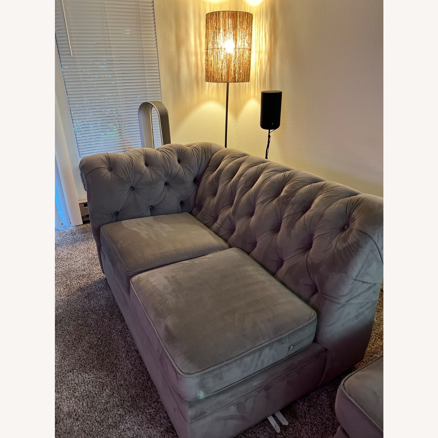 Pottery Barn Chesterfield 2 Pc Sectional Sofa - image-5