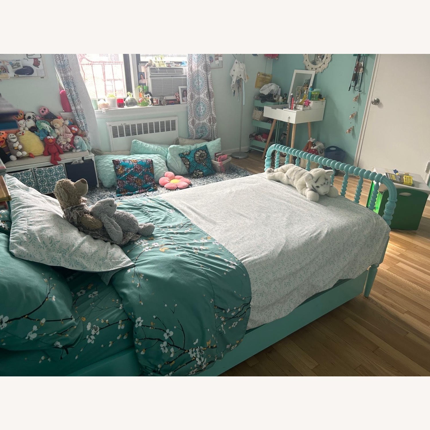 Jenny Lind Teal Trundle Bed - image-4