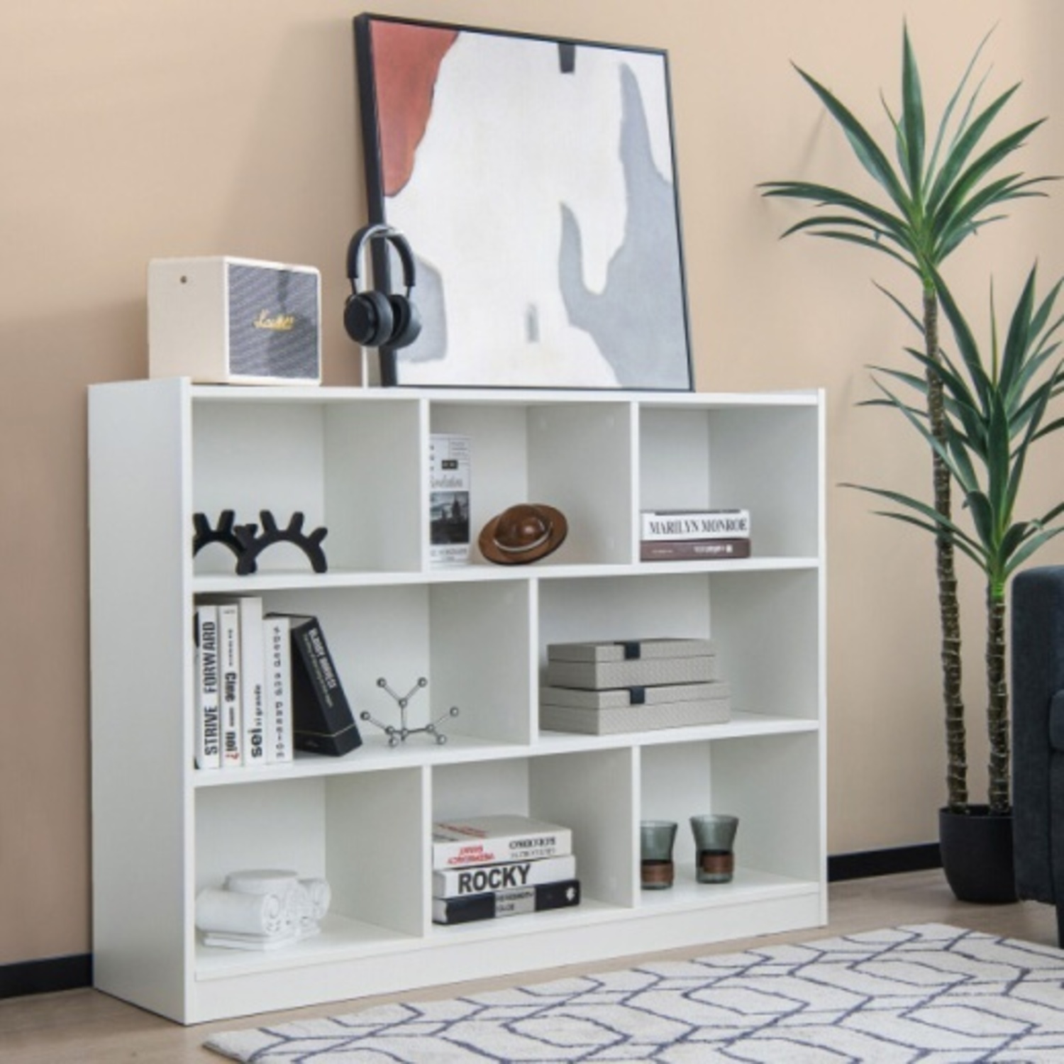 Living Spaces 8 Cube Bookcase - image-4