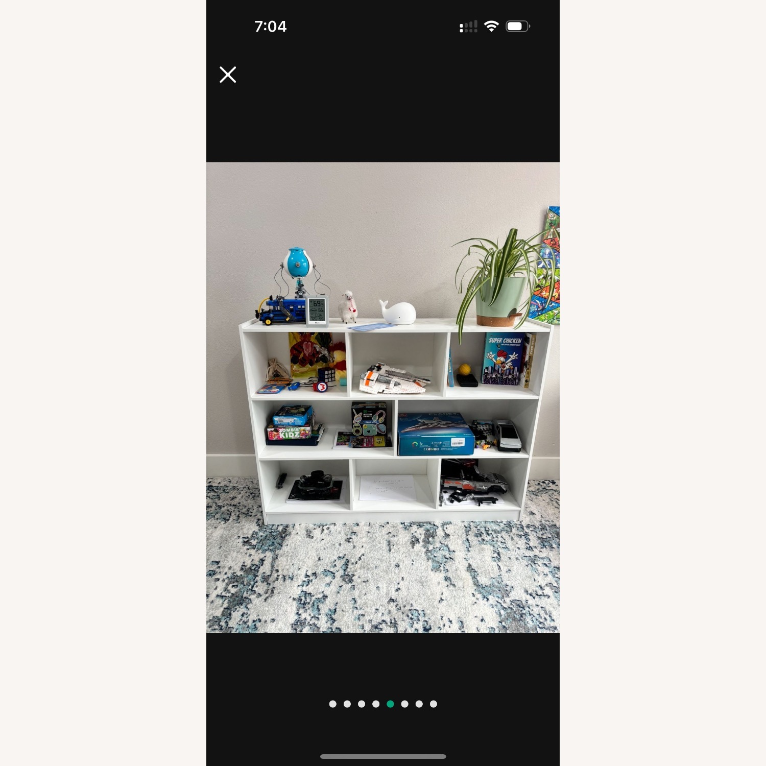 Living Spaces 8 Cube Bookcase - image-1