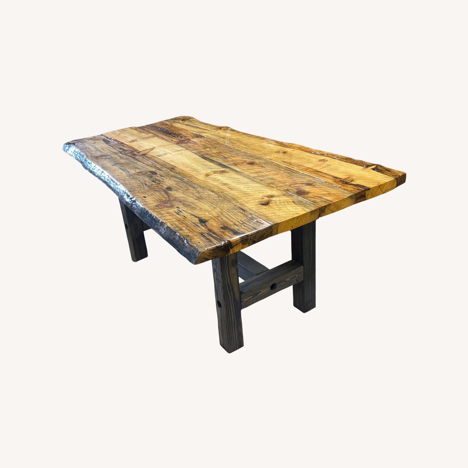 Rustic Live Edge Table - image-0