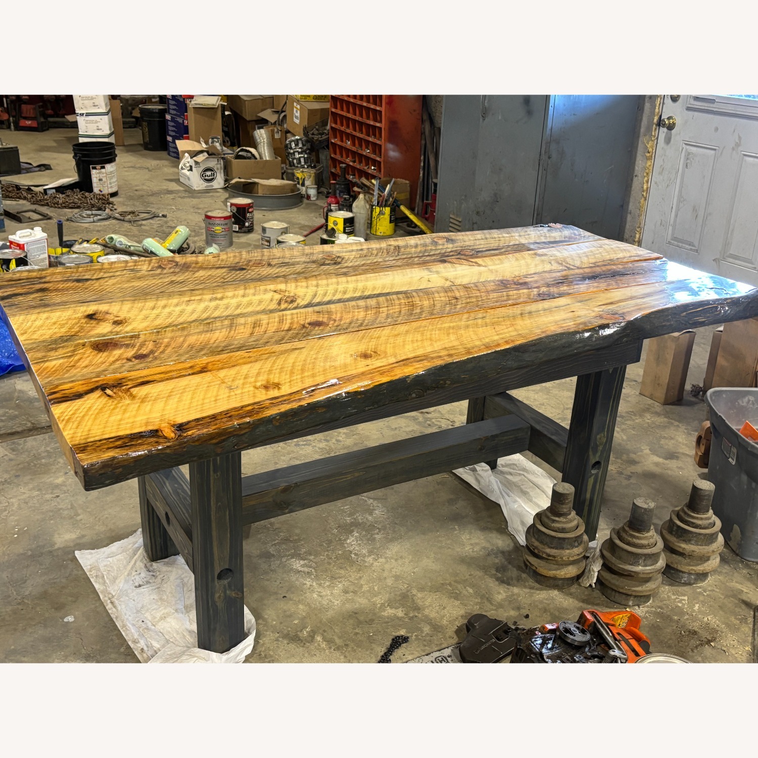 Rustic Live Edge Table - image-3