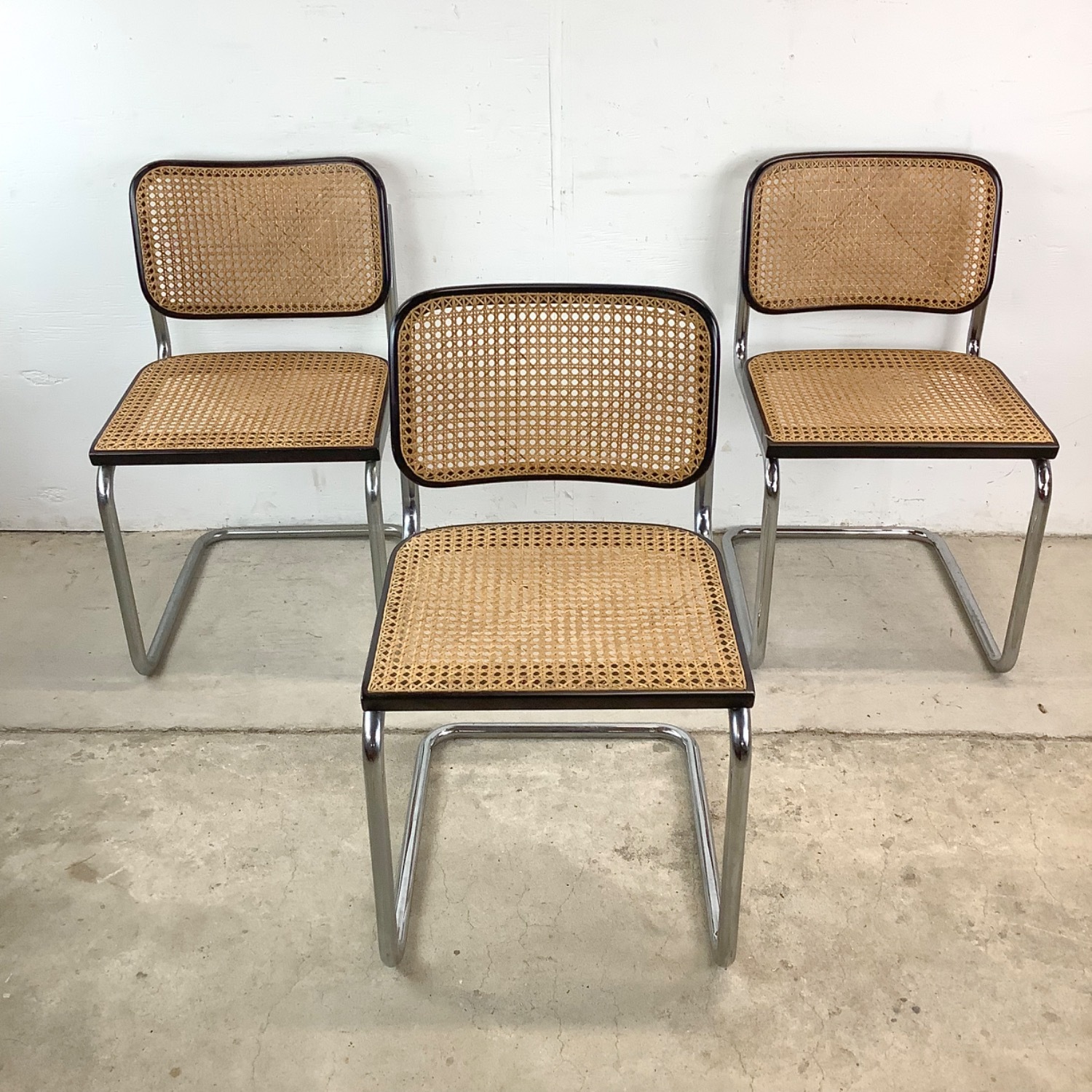 Vintage Cesca Style Dining Chairs- Set 4 - image-1