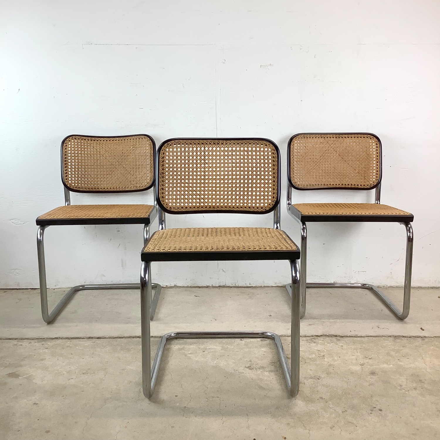 Vintage Cesca Style Dining Chairs- Set 4 - image-2