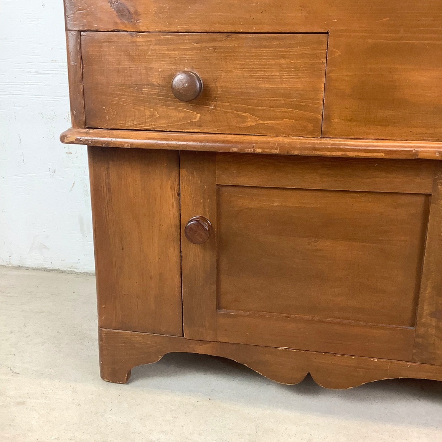 19th C. Colonial Dry Sink Cabinet - image-5