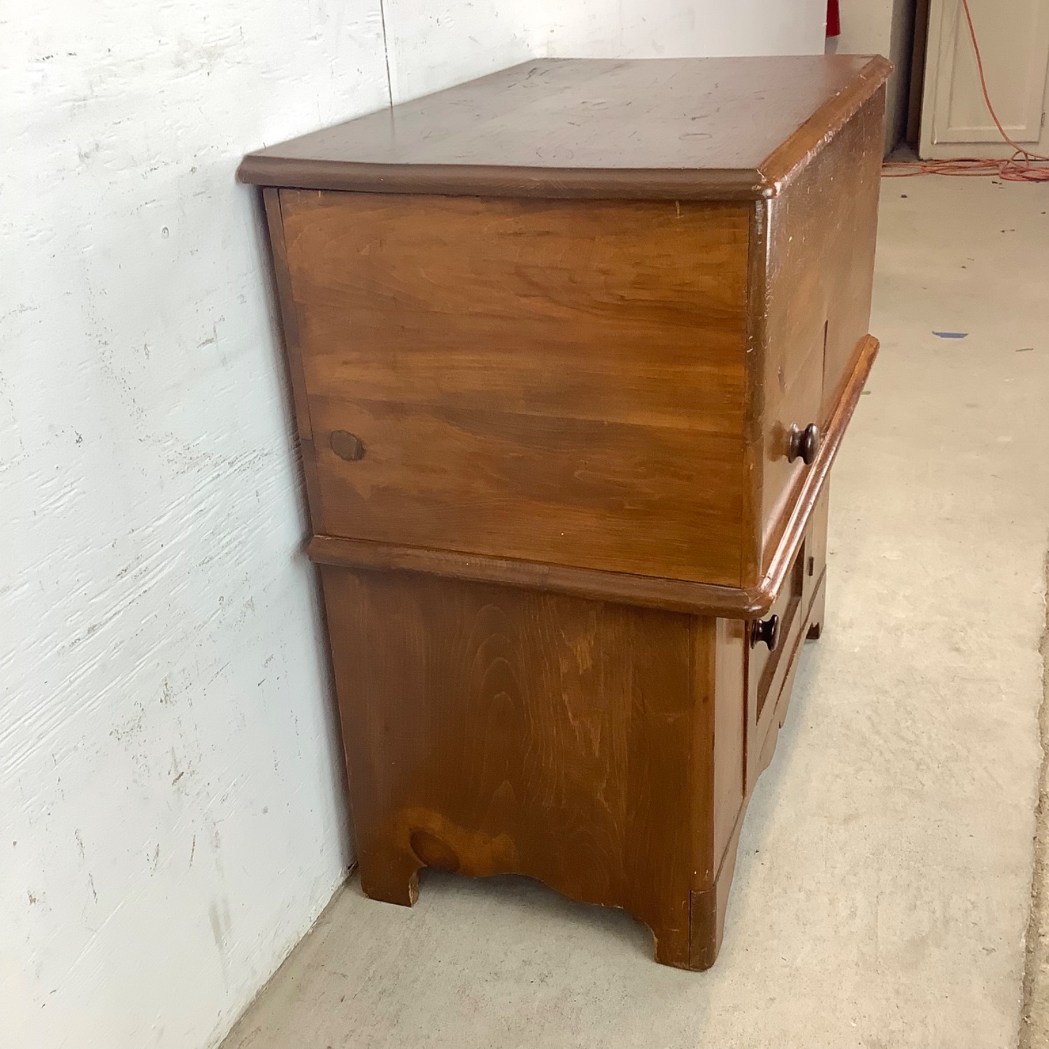 19th C. Colonial Dry Sink Cabinet - image-3