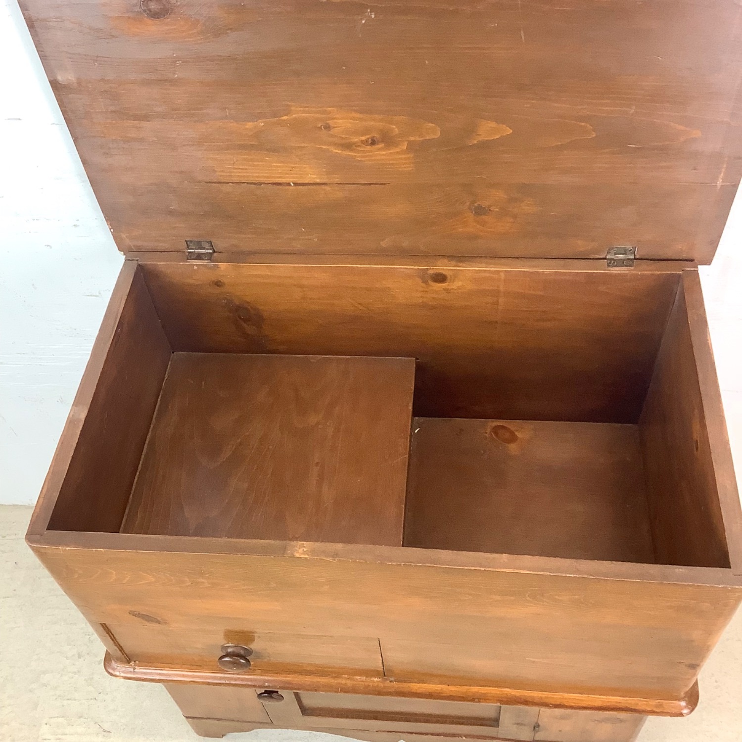 19th C. Colonial Dry Sink Cabinet - image-13