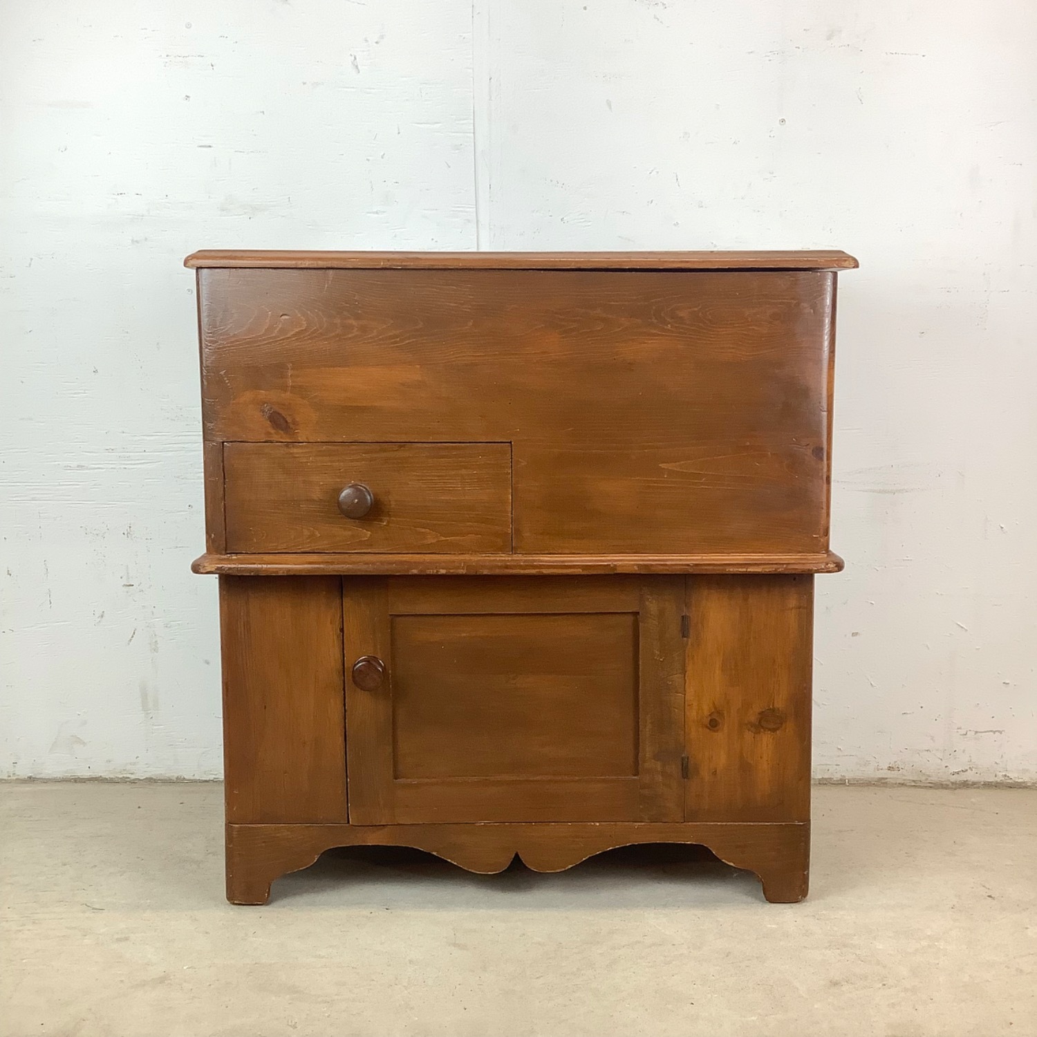 19th C. Colonial Dry Sink Cabinet - image-0