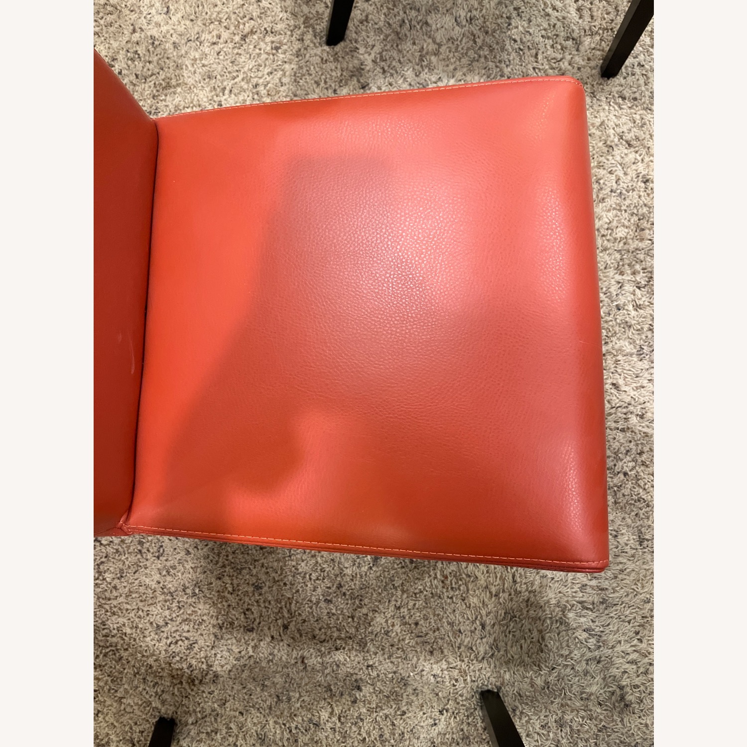 Lowe Leather Dining Chairs in Dark Orange  - image-3