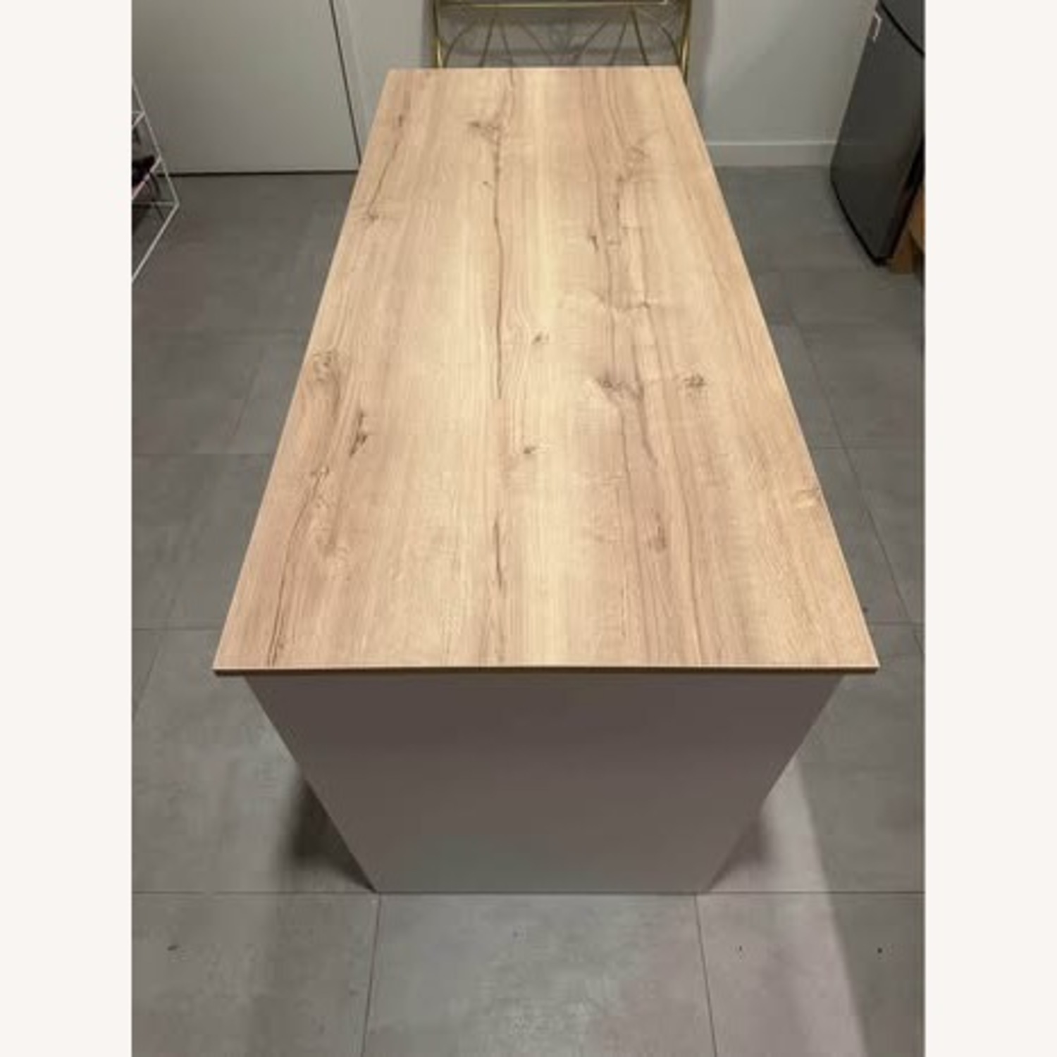 Wayfair Ginger White and Beige Kitchen Island - image-3