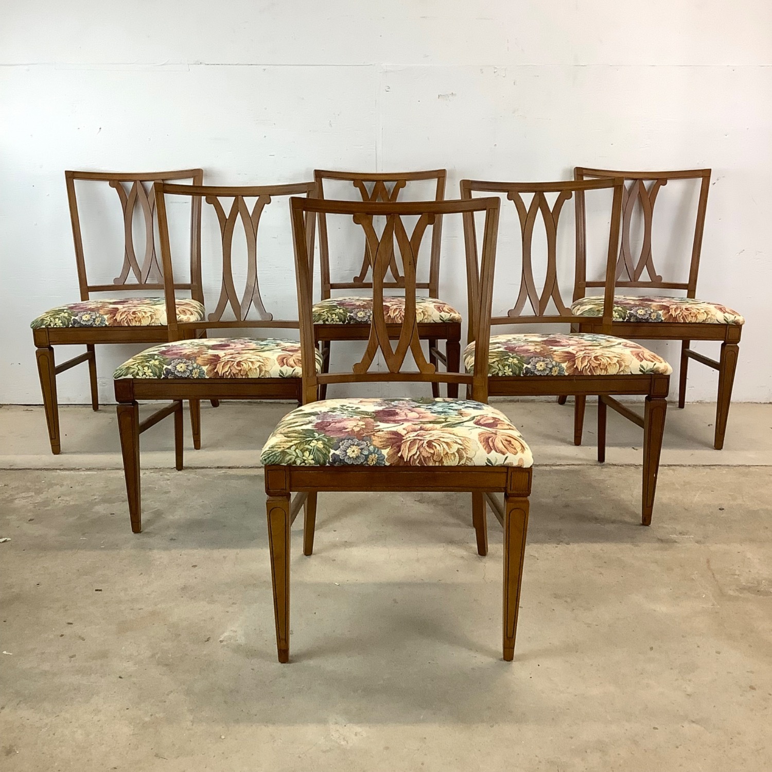 Vintage Neoclassical Dining Chairs- Set of Six - image-1