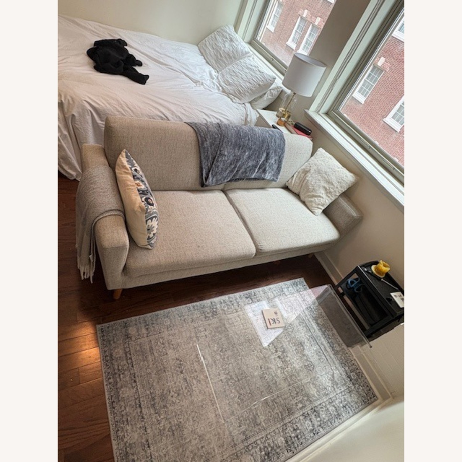 West Elm Oliver Sofa (Twill/Dove) - image-3