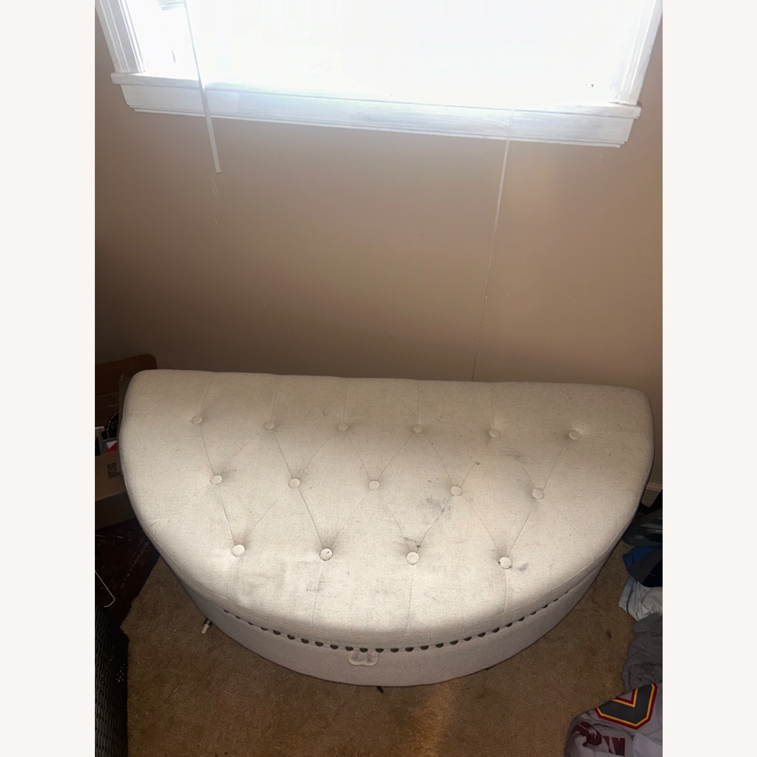 White Ottoman - image-3