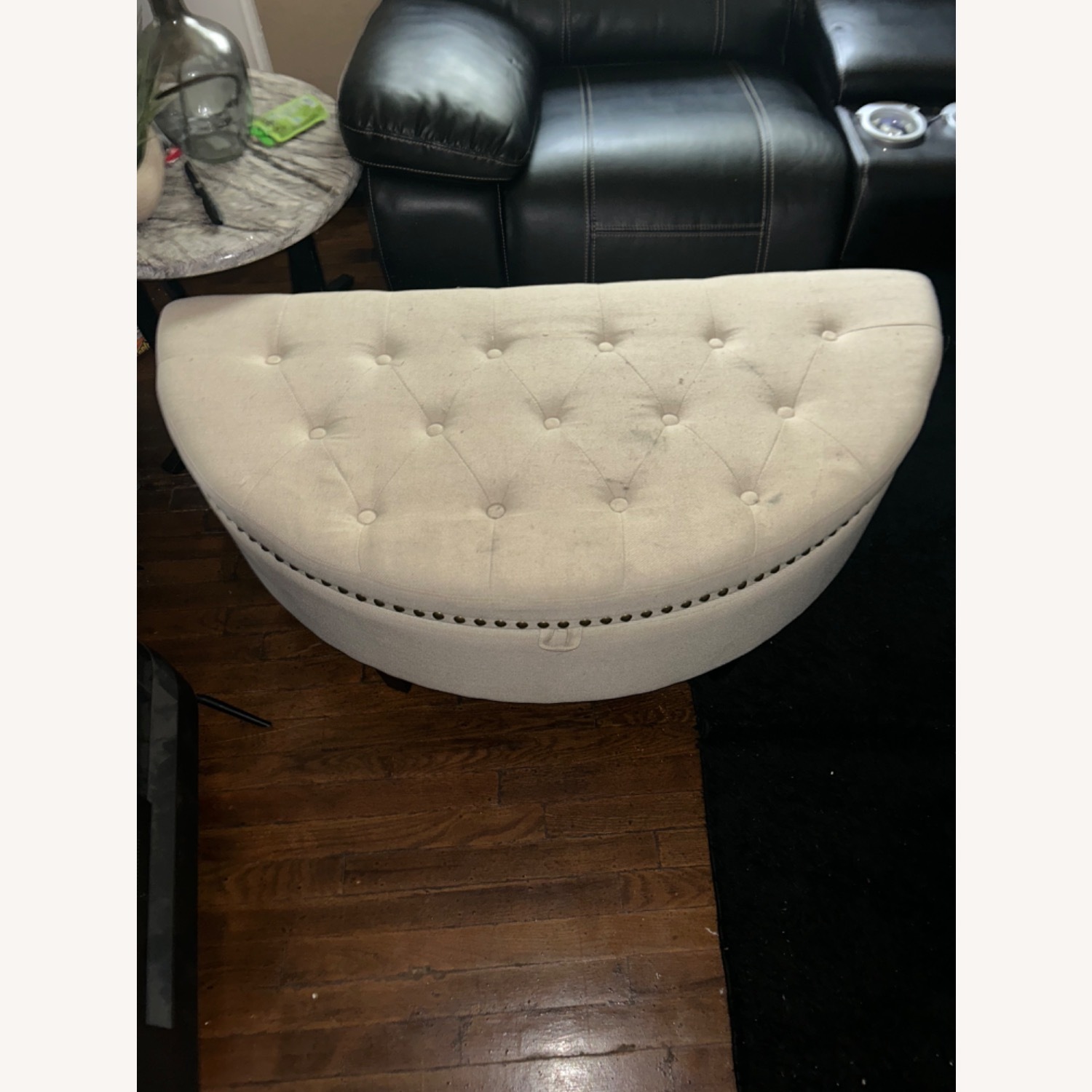 White Ottoman - image-1