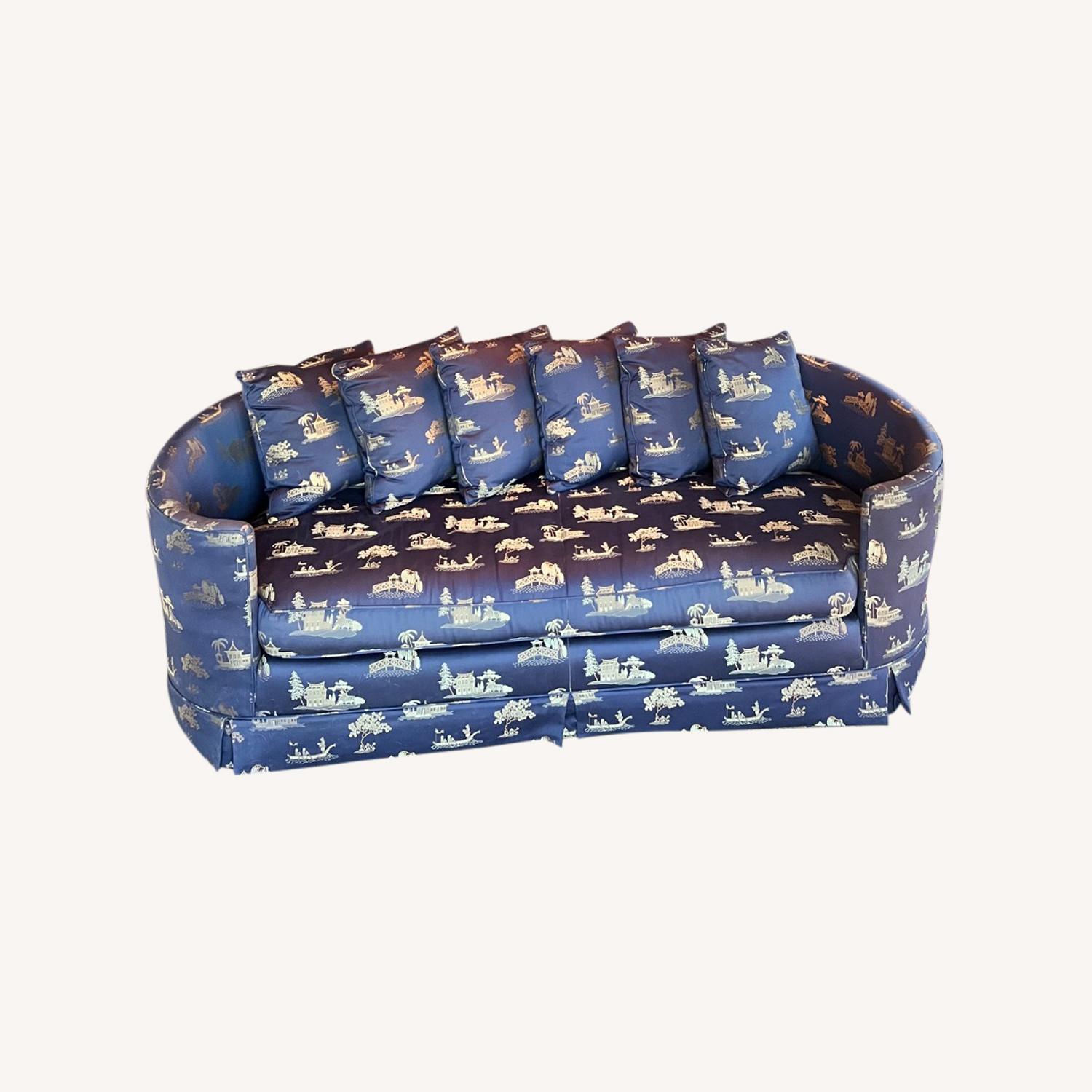 Vintage Silk Loveseat - image-0