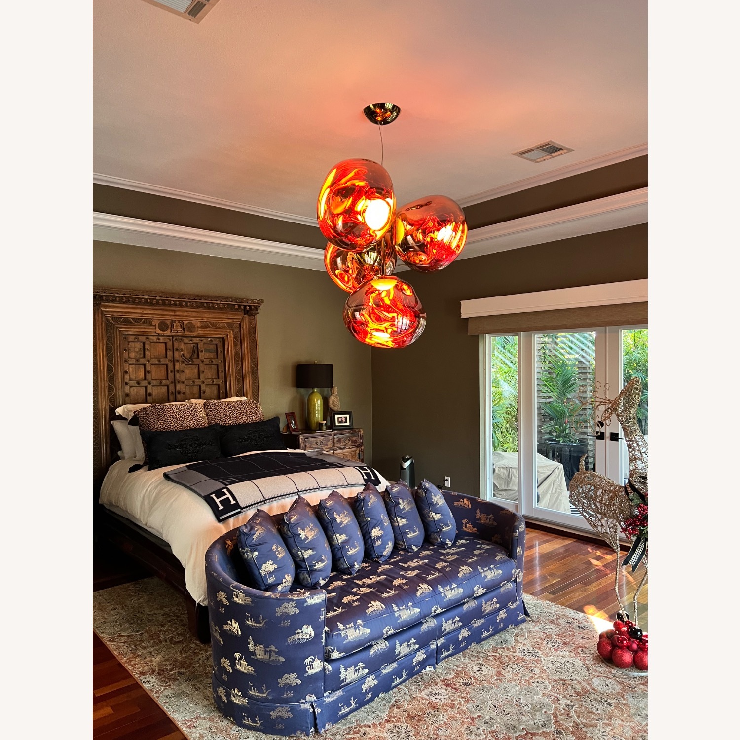 Vintage Silk Loveseat - image-2