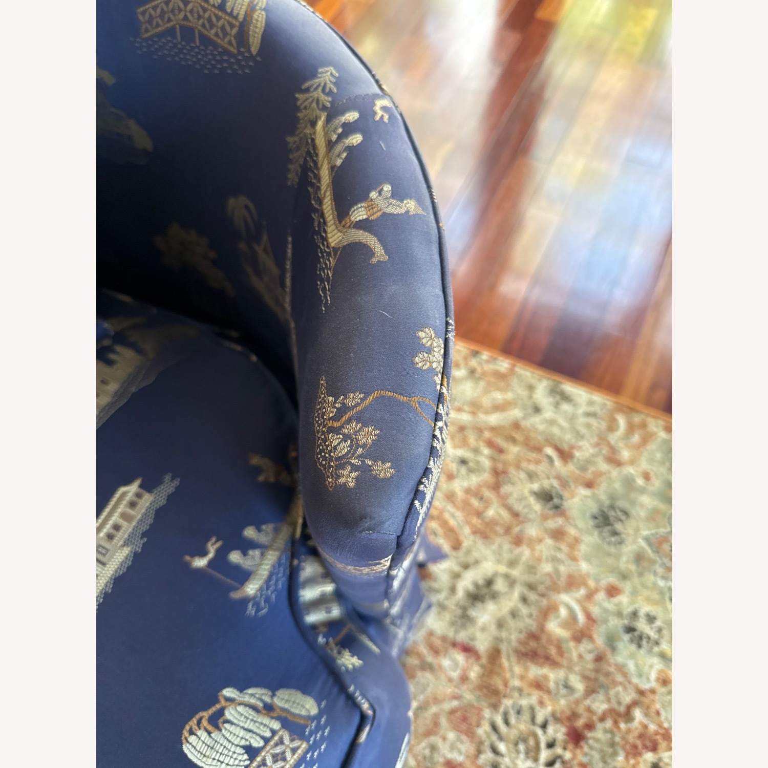 Vintage Silk Loveseat - image-4