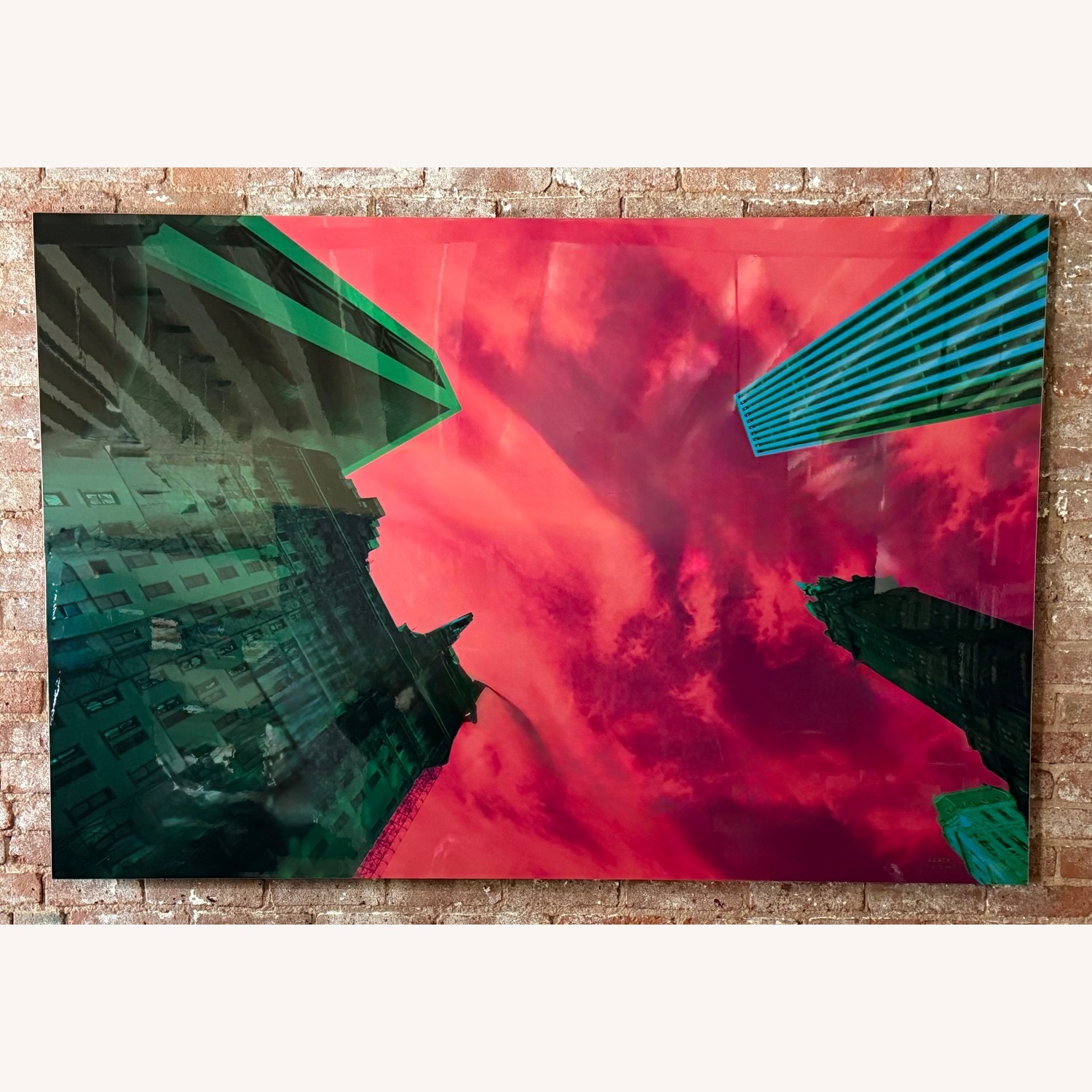 Pair of Large Isack Kousnsky Photos on Aluminum - image-3