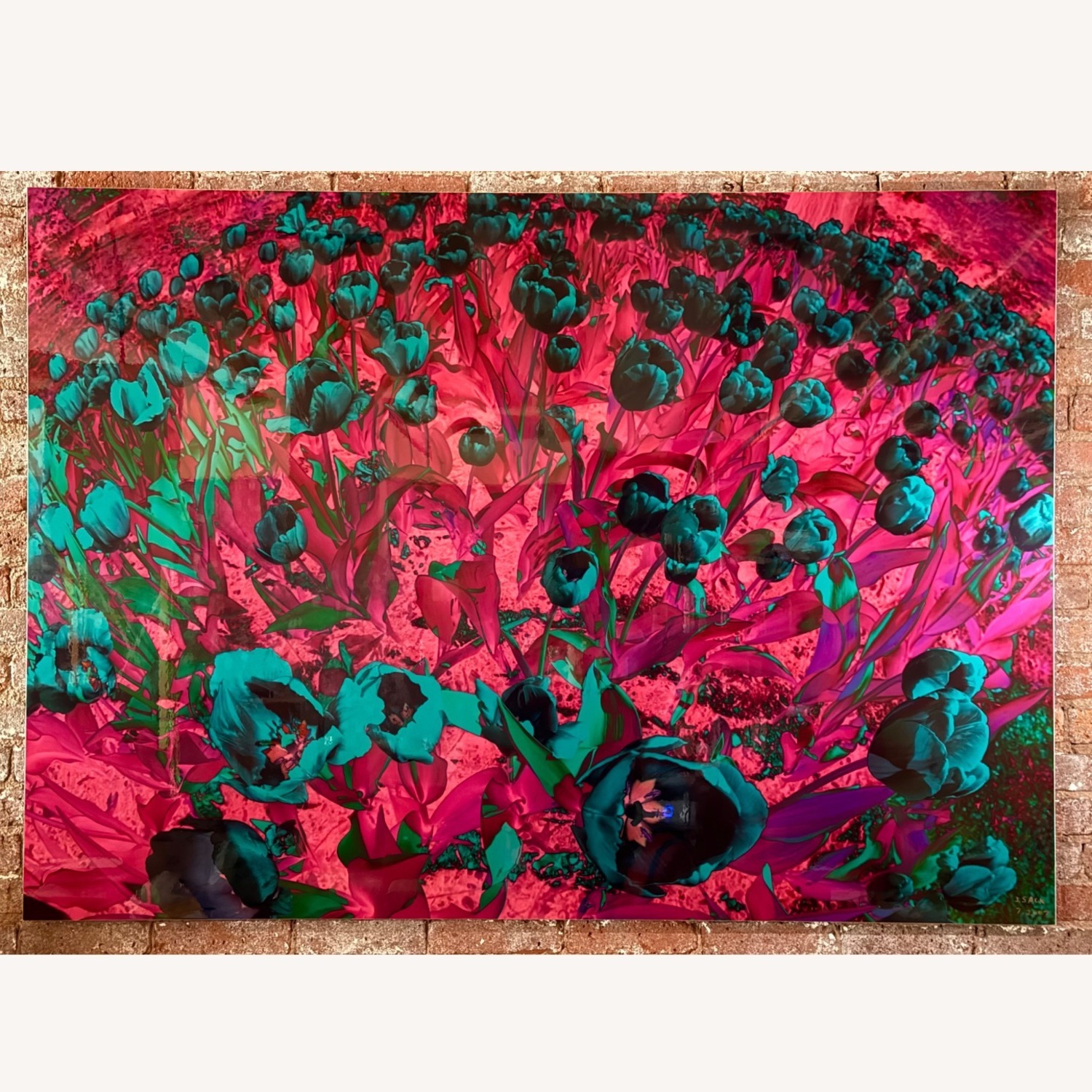 Pair of Large Isack Kousnsky Photos on Aluminum - image-1