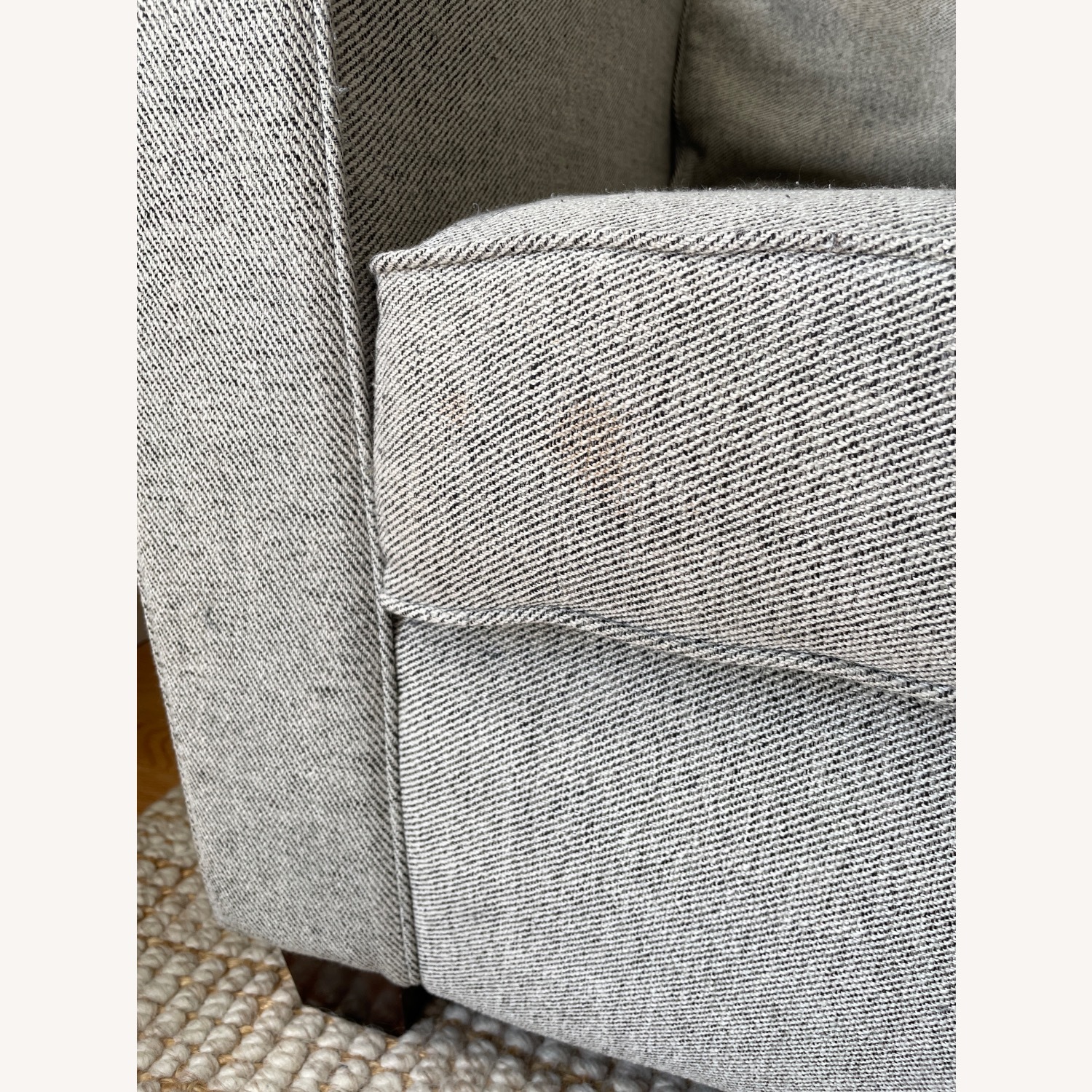 West Elm Harris Gray Chaise Sofa - image-4