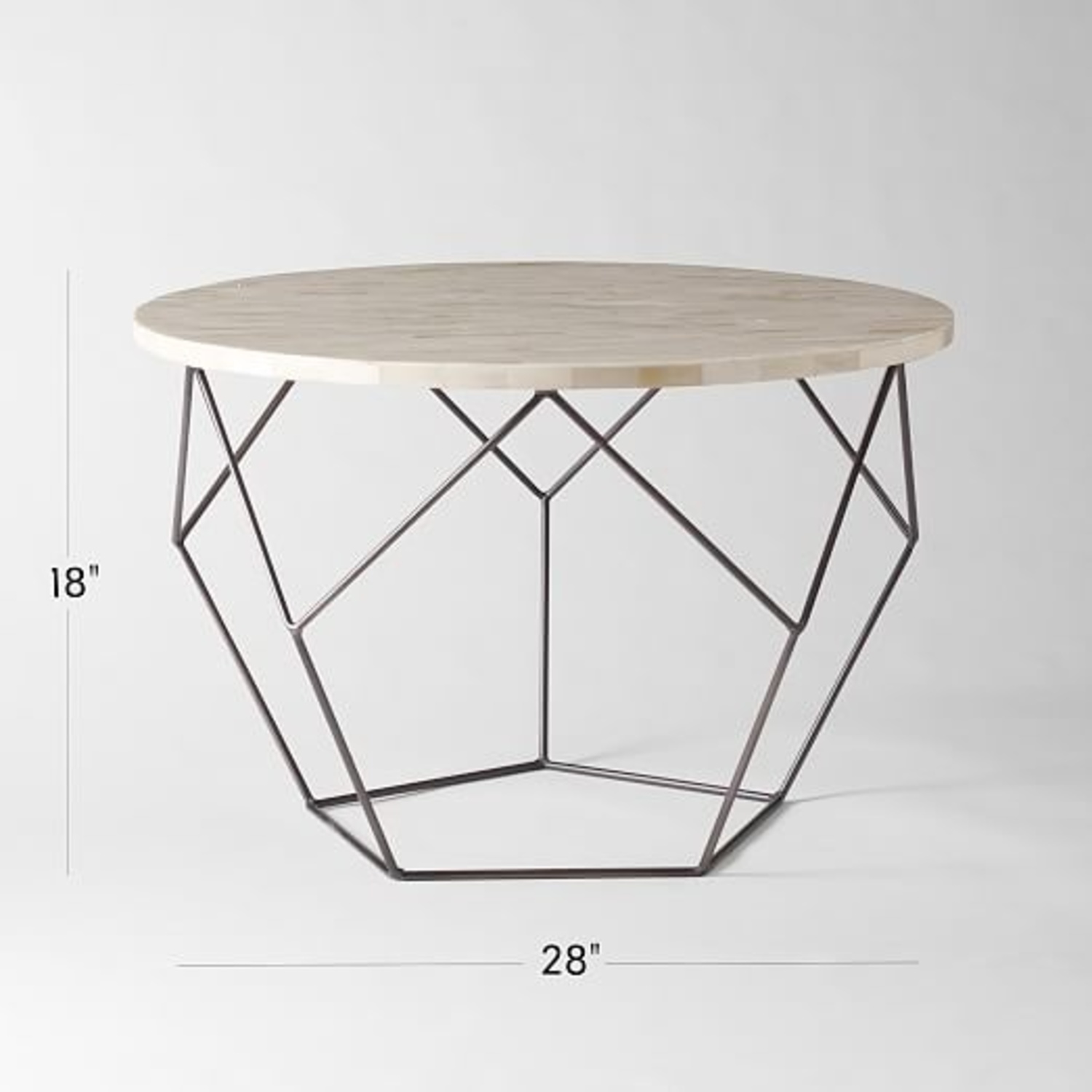 West Elm Origami Bone Inlay Coffee Table - image-5