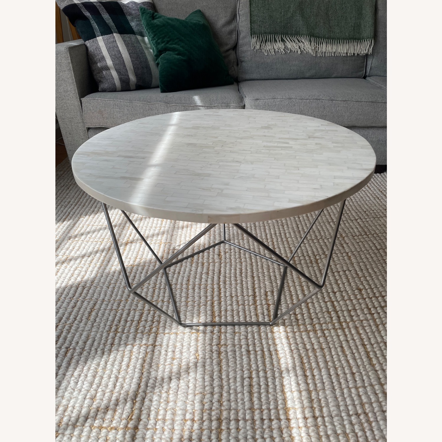 West Elm Origami Bone Inlay Coffee Table - image-1