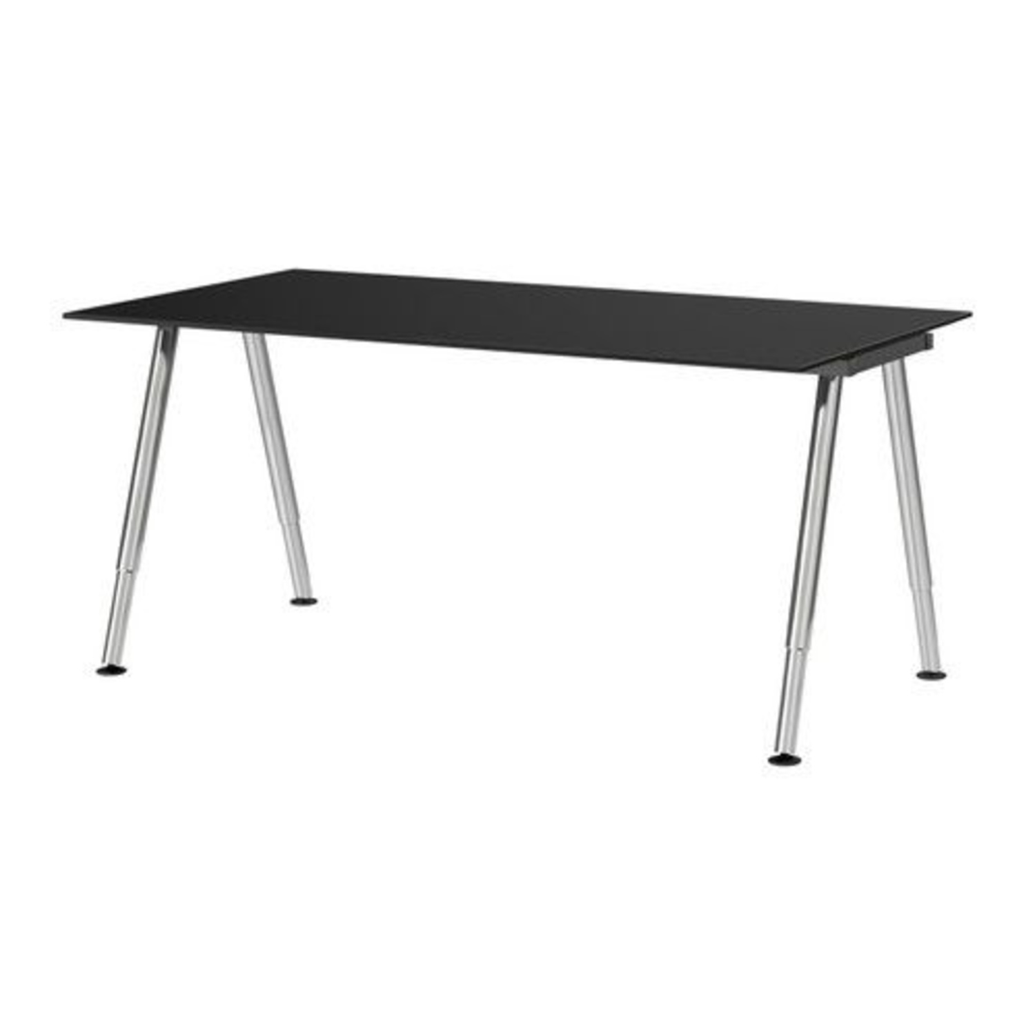 IKEA Galant Black Glass Desk - image-10