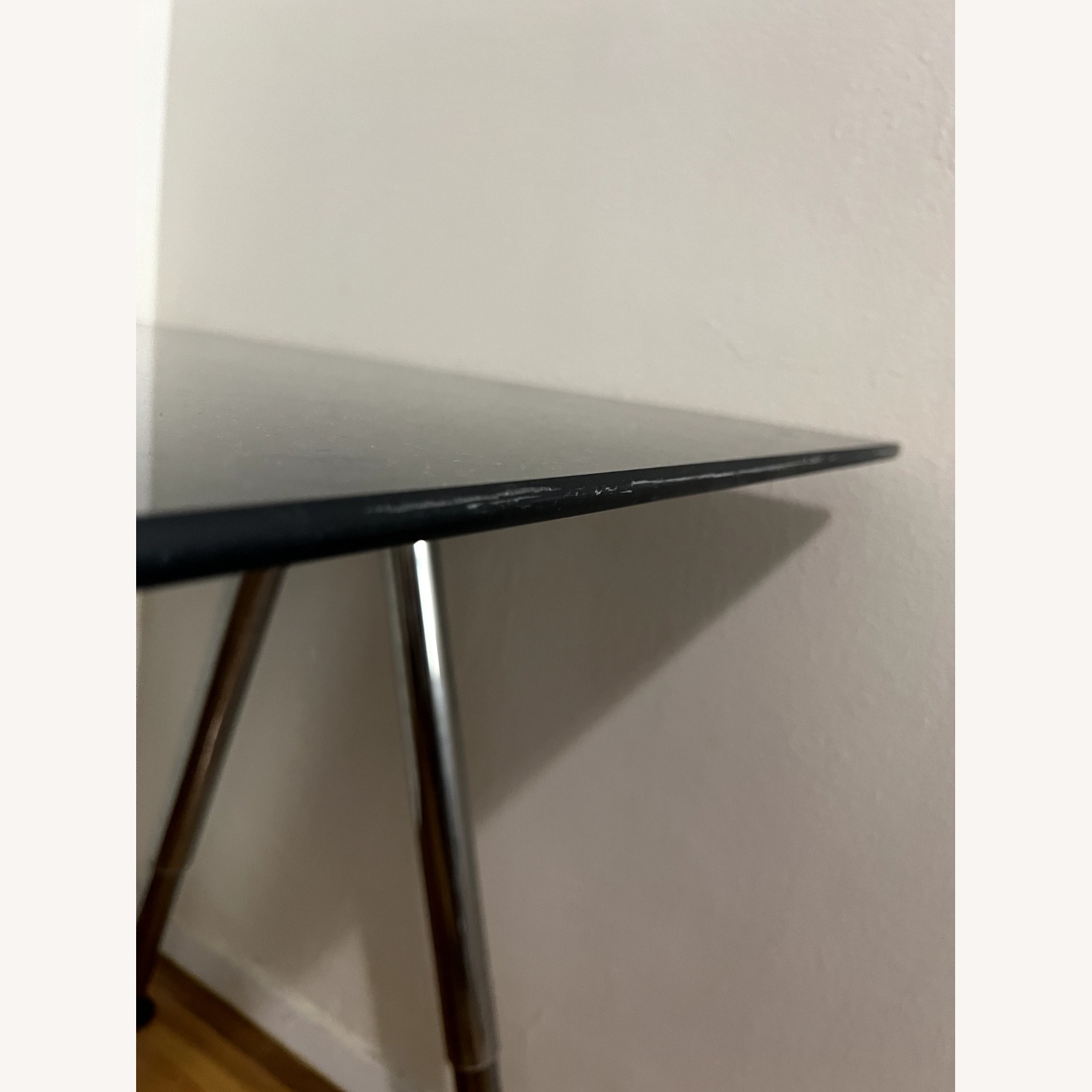 IKEA Galant Black Glass Desk - image-5