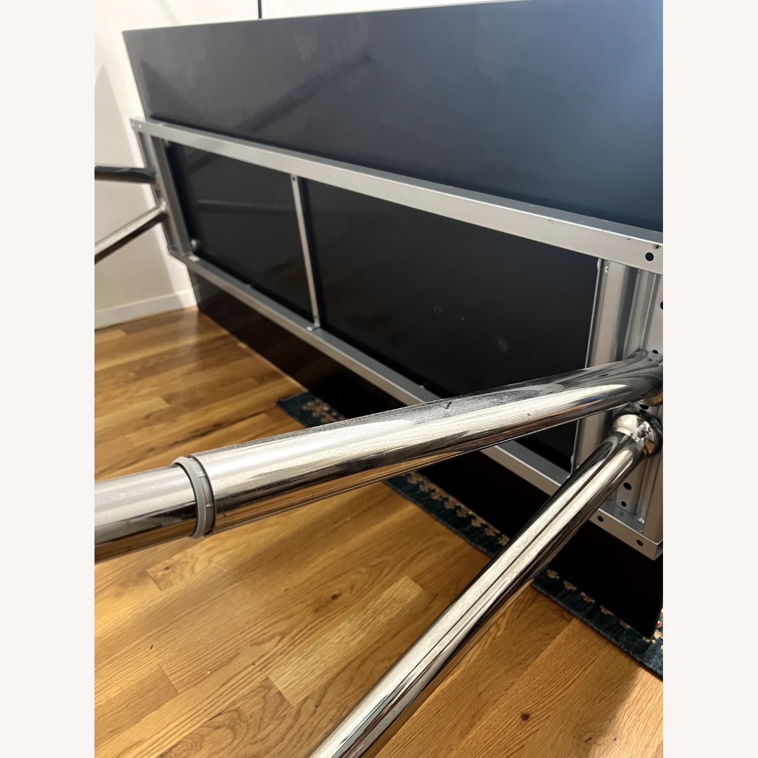 IKEA Galant Black Glass Desk - image-7