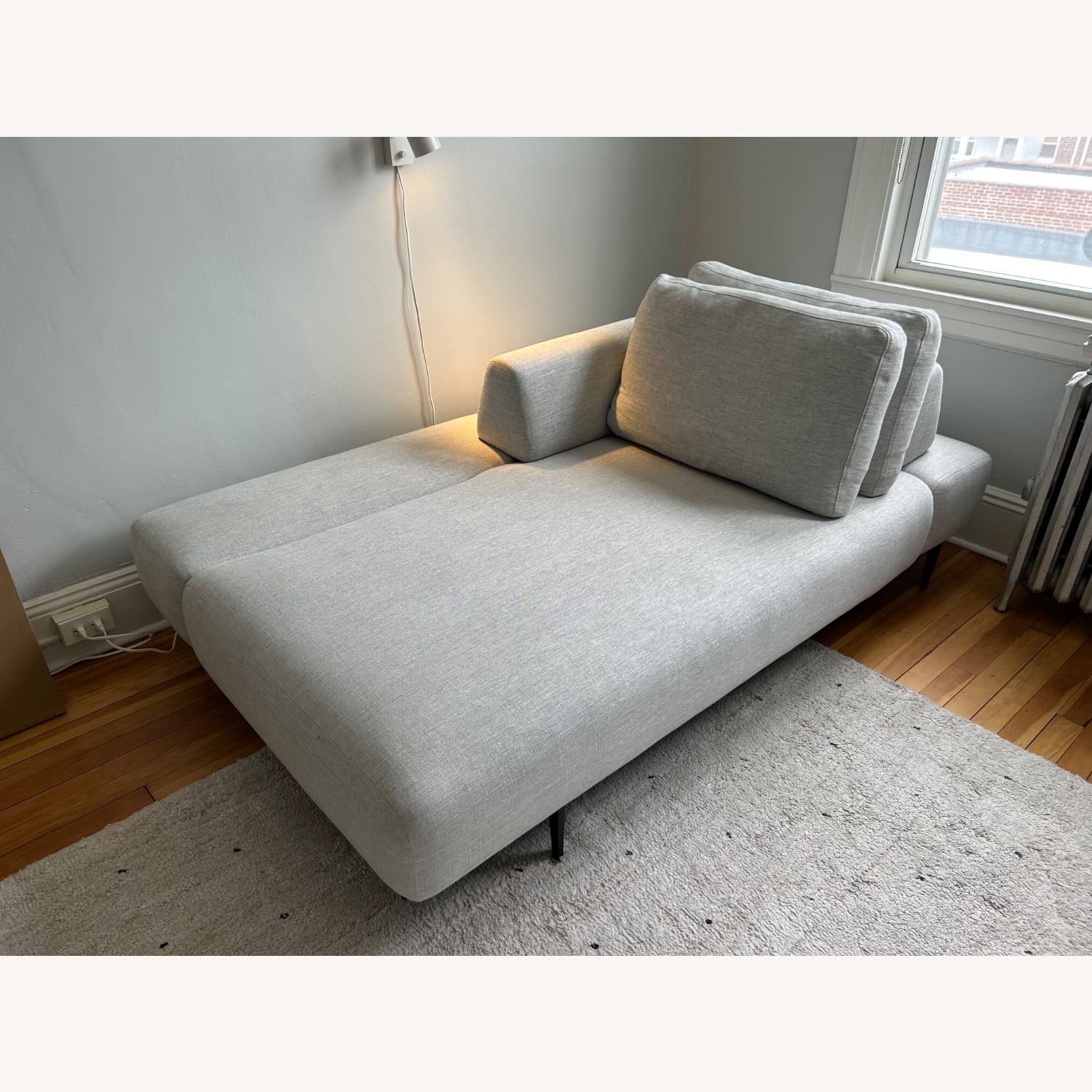 Article Divan Mist Gray Right Chaise Lounge - image-4