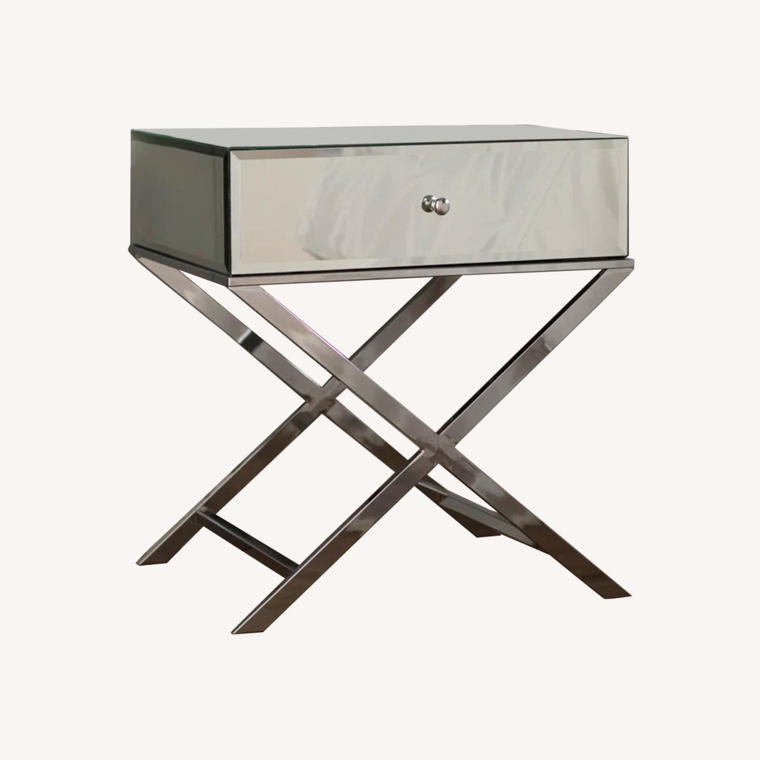 Wayfair Mirrored Nightstands Set of 2 - image-0