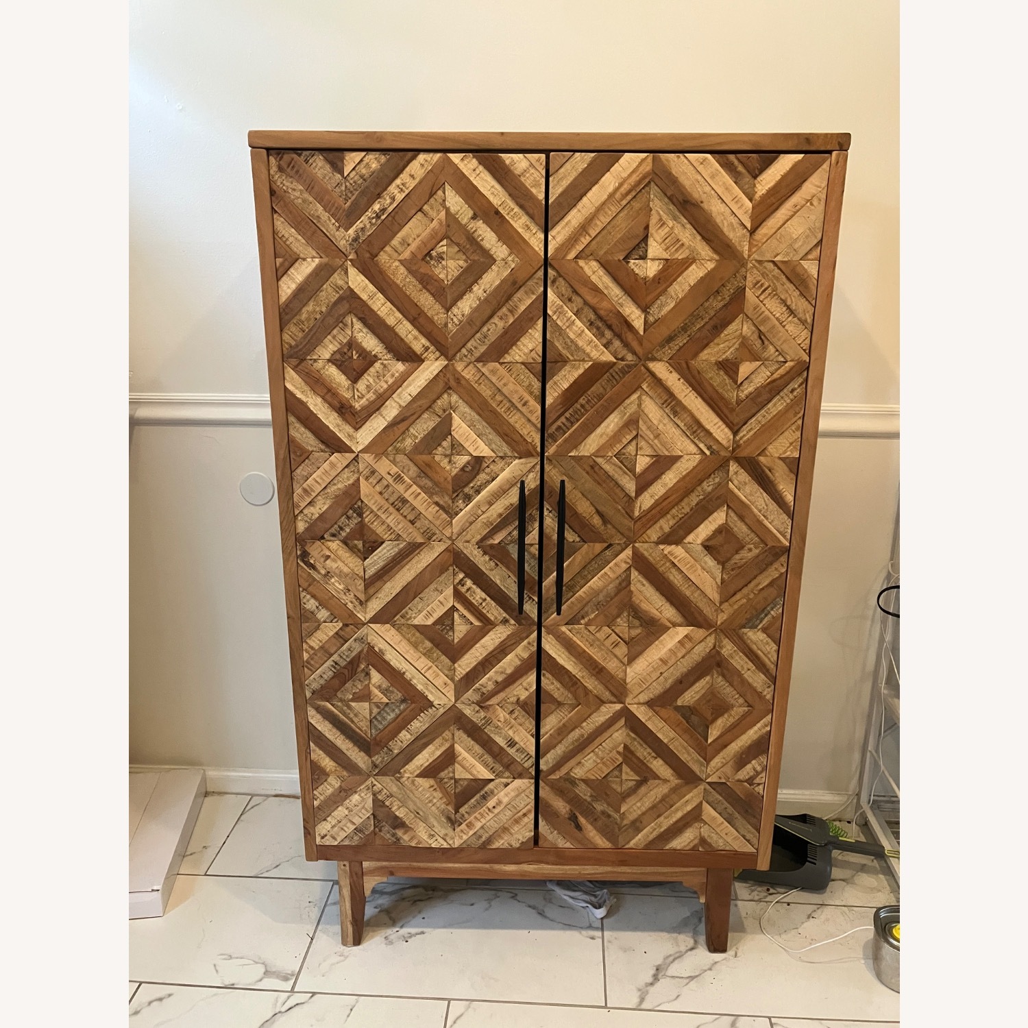 Ashley Furniture Gabinwell Diamond Patterned Armoire - image-1
