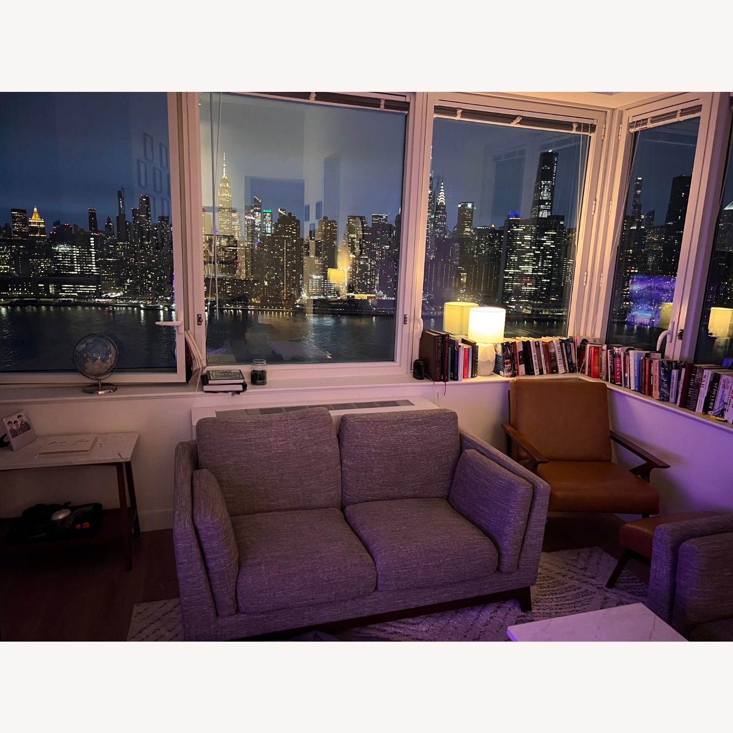 Article Ceni 61" Dark Gray Loveseat - image-1