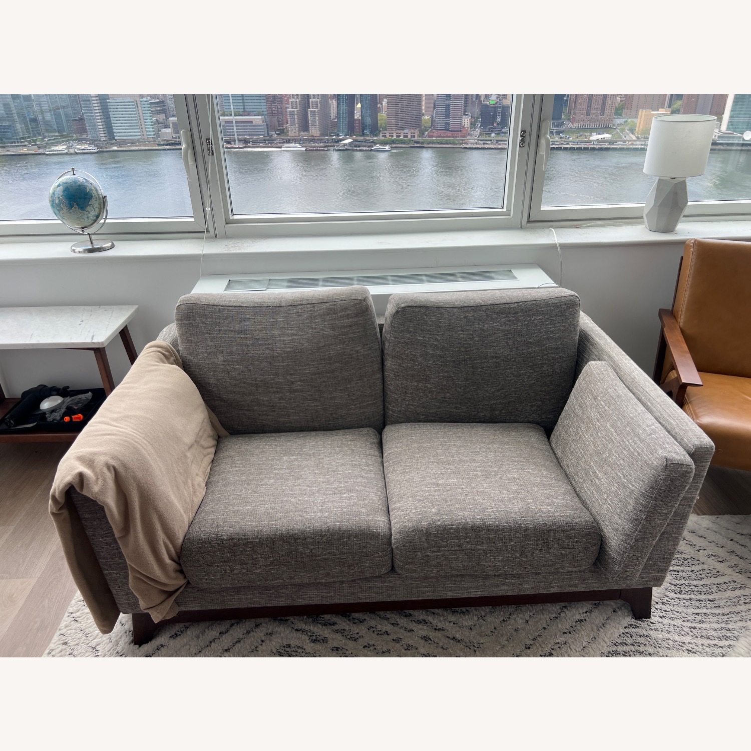 Article Ceni 61" Dark Gray Loveseat - image-2