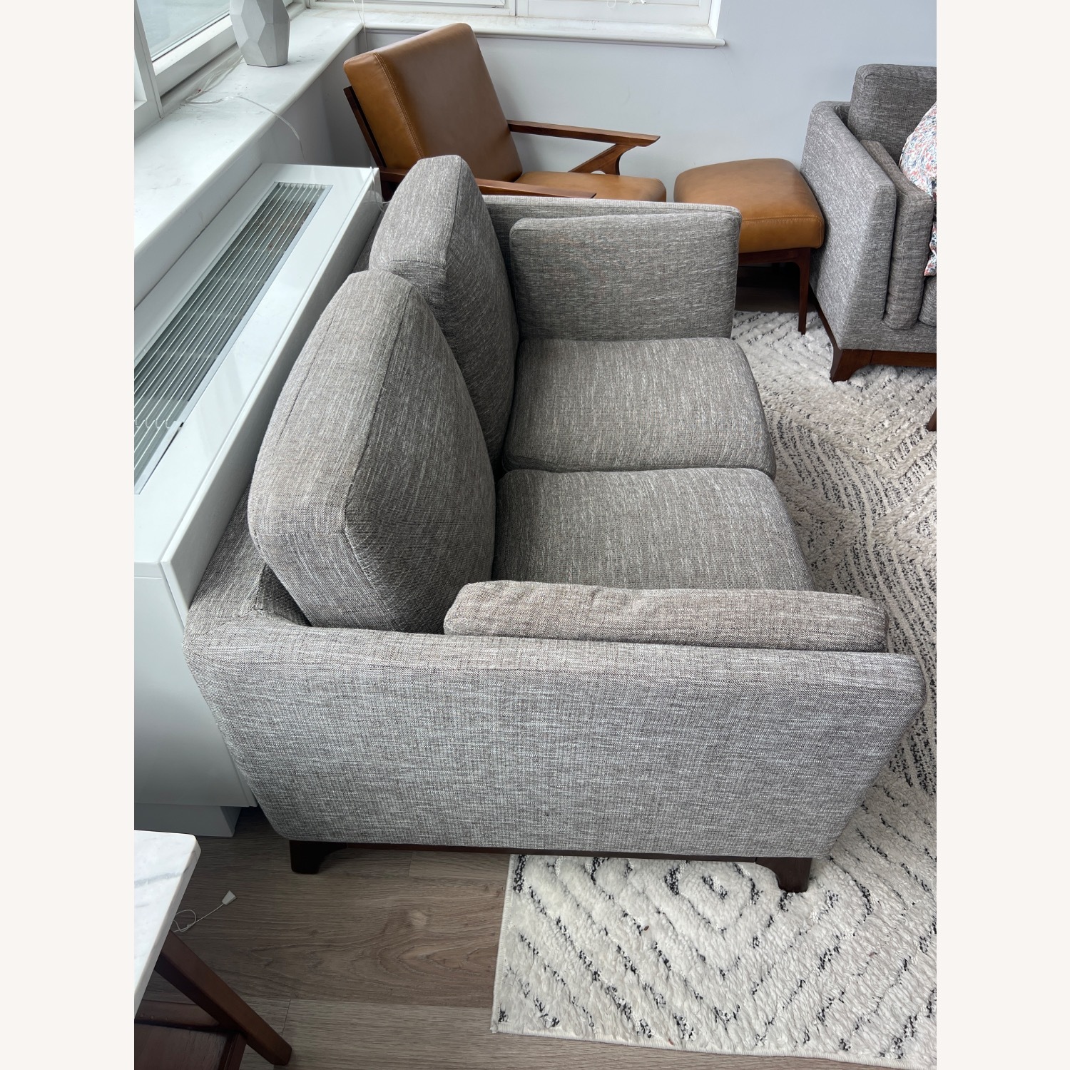 Article Ceni 61" Dark Gray Loveseat - image-3