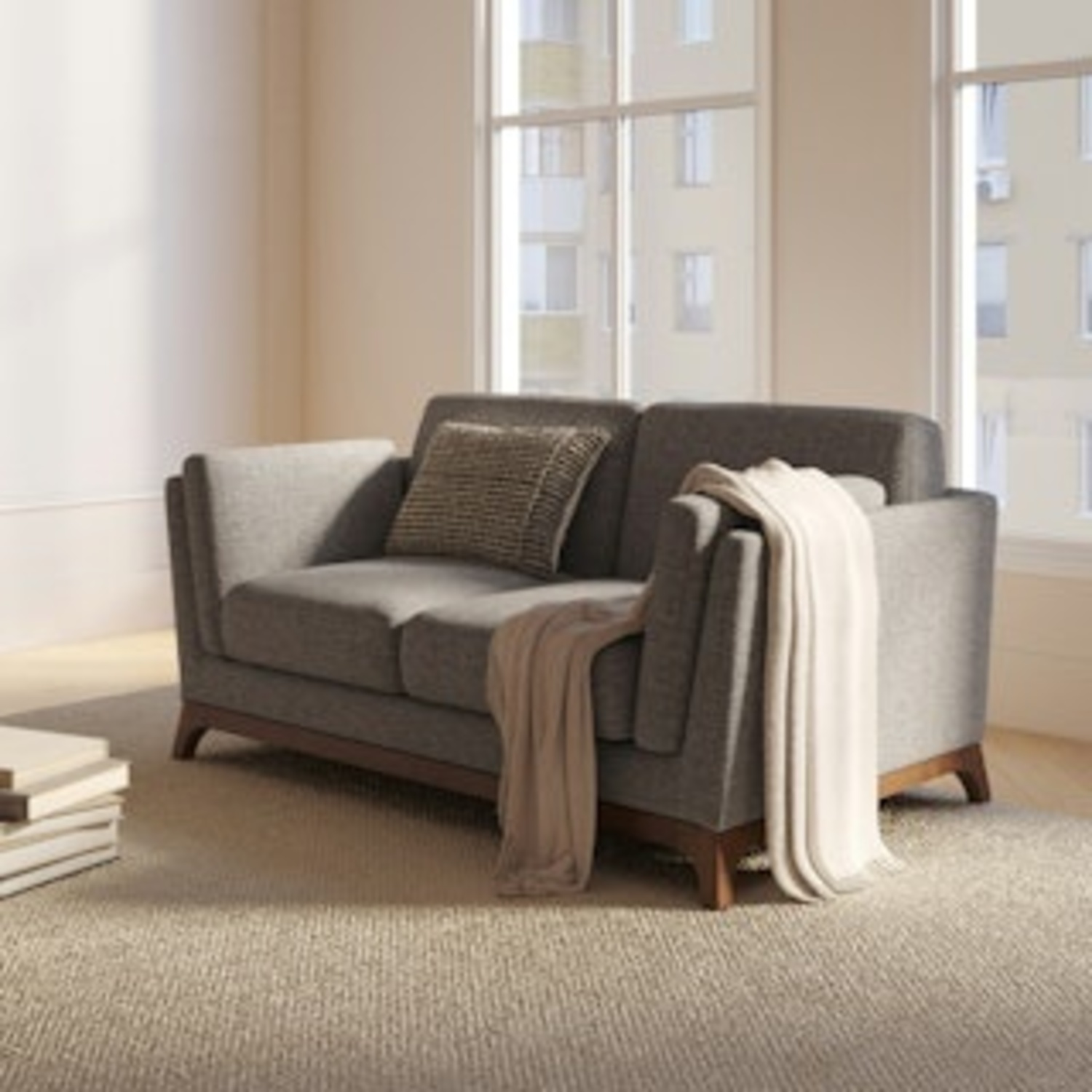 Article Ceni 61" Dark Gray Loveseat - image-4