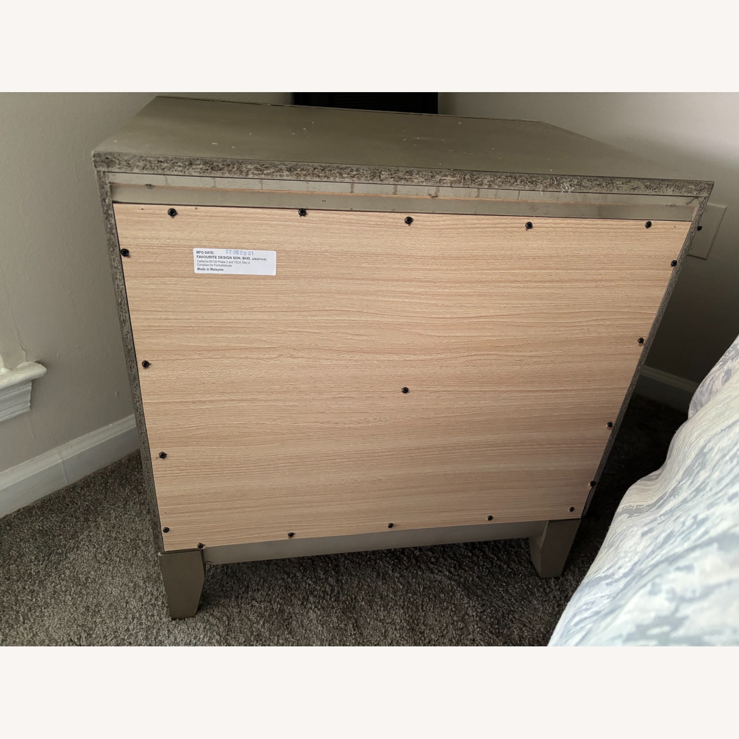 Wayfair Tremont Gray 2 Drawer Nightstand - image-2