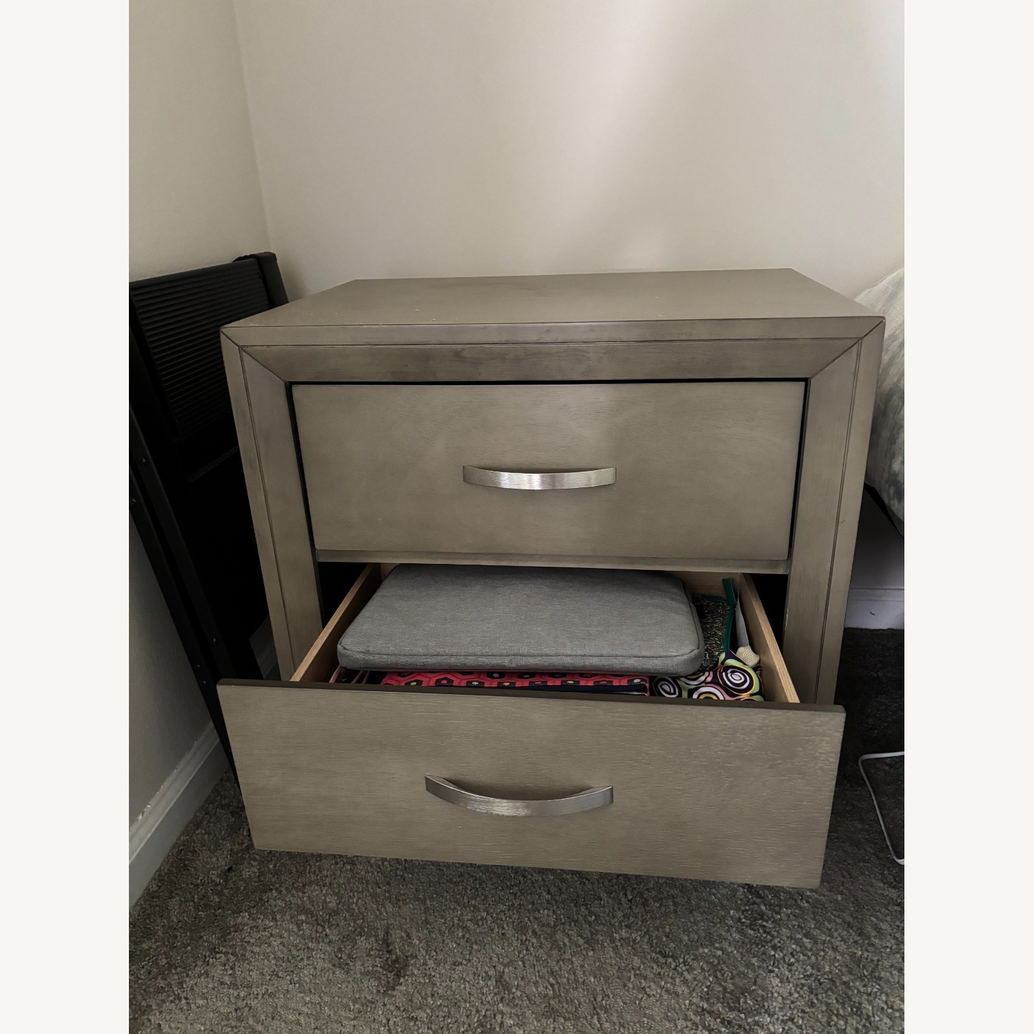 Wayfair Tremont Gray 2 Drawer Nightstand - image-3