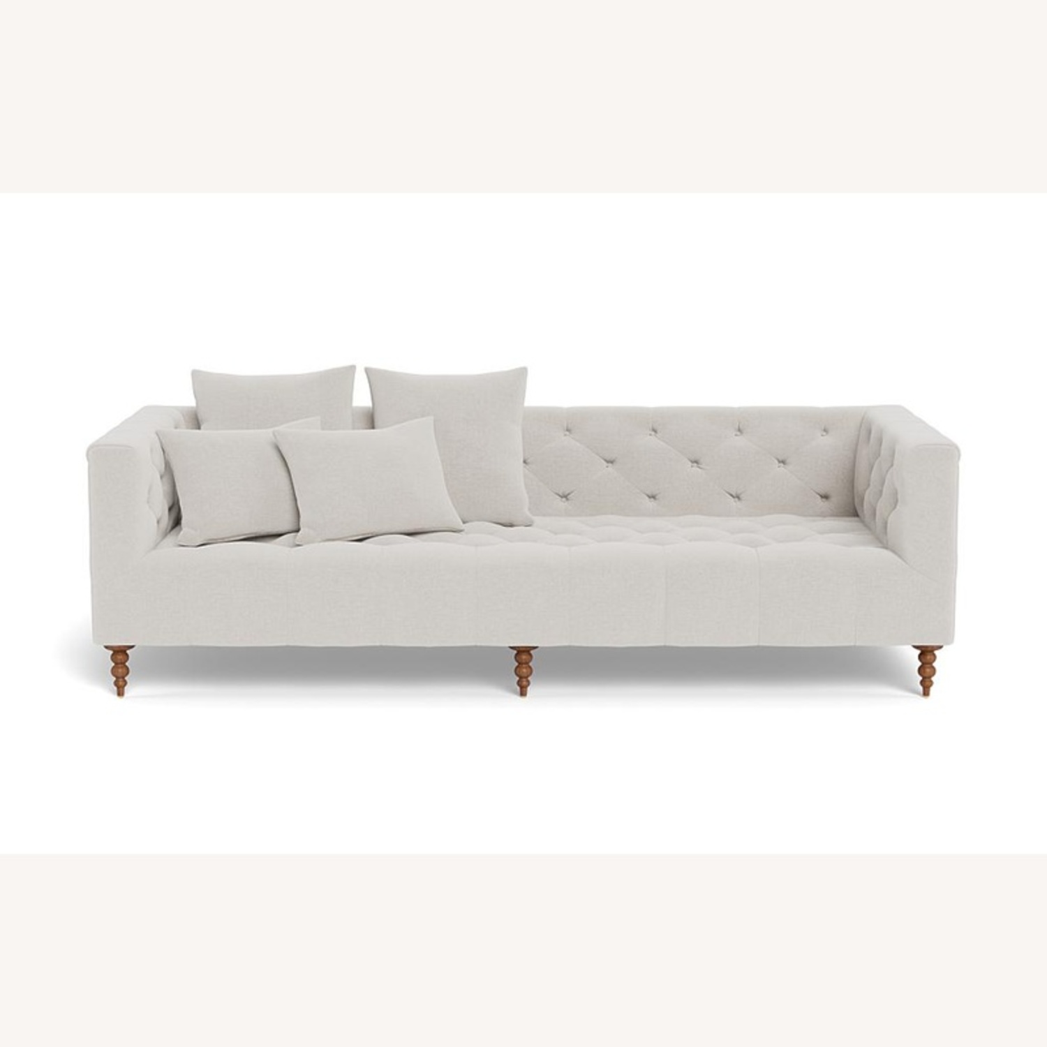 Interior Define Gray Ms. Chesterfield Sofa - image-5