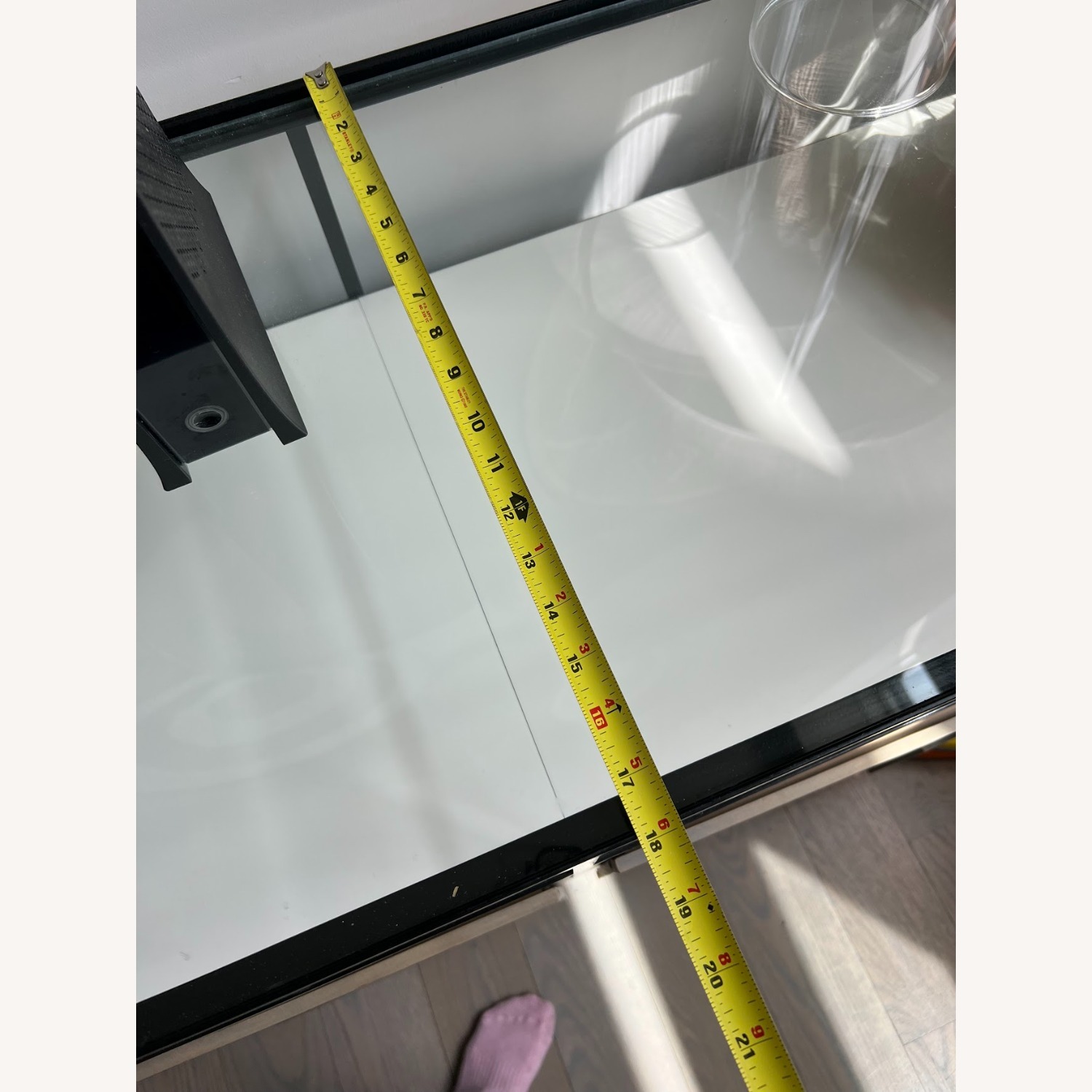 Modern Iron and Wood Media Console/Credenza - image-10