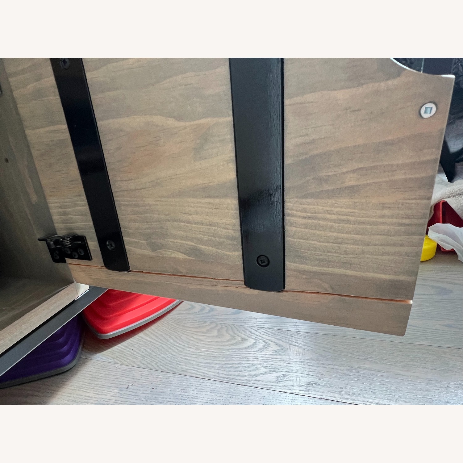 Modern Iron and Wood Media Console/Credenza - image-4