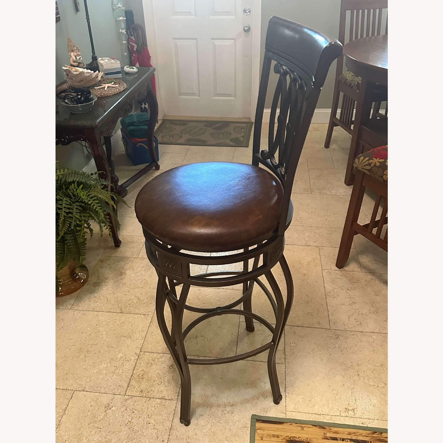 Set of 3 Iron Barstools - image-2