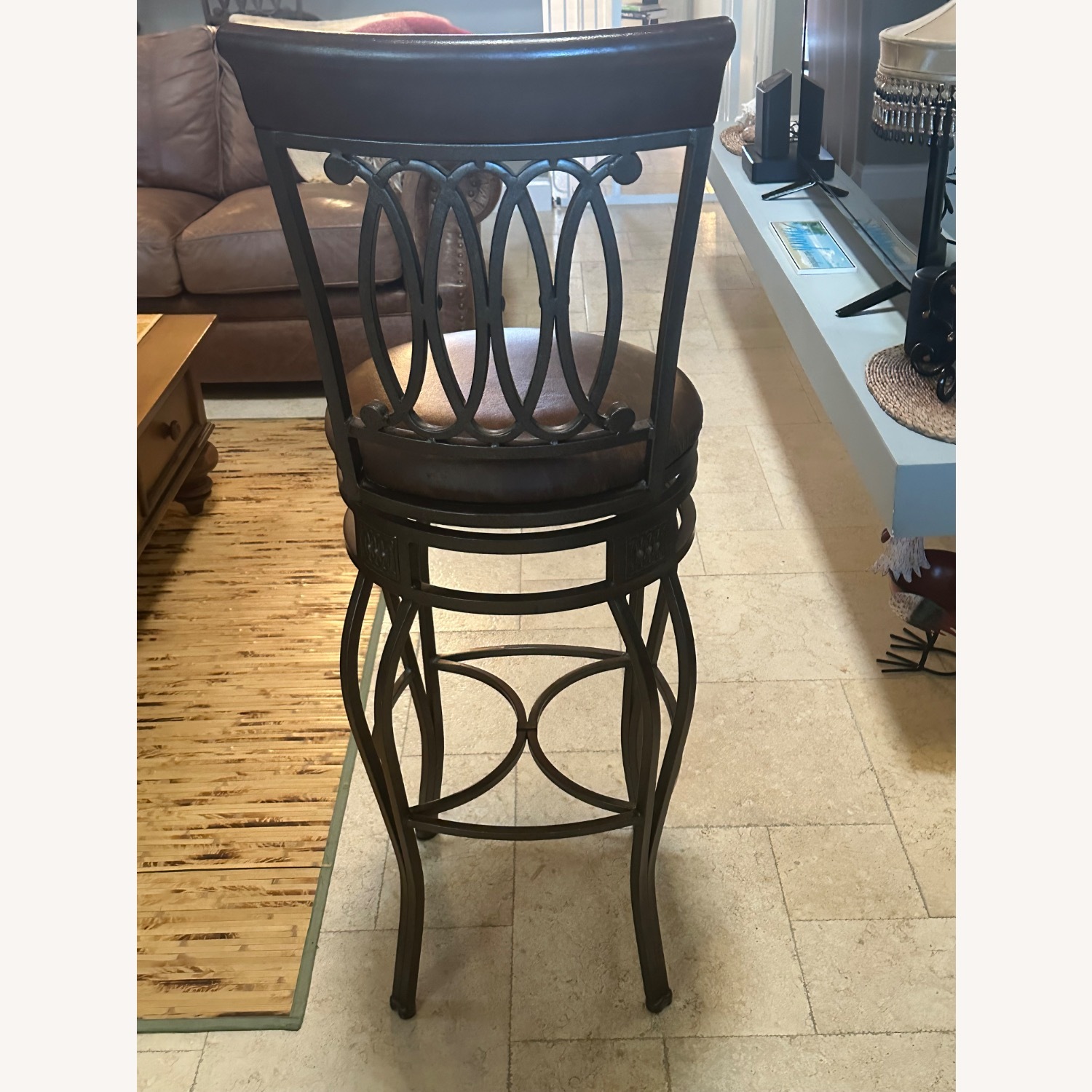 Set of 3 Iron Barstools - image-3