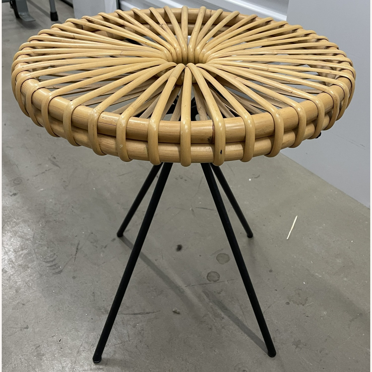 Vintage Rattan Side Table - image-2