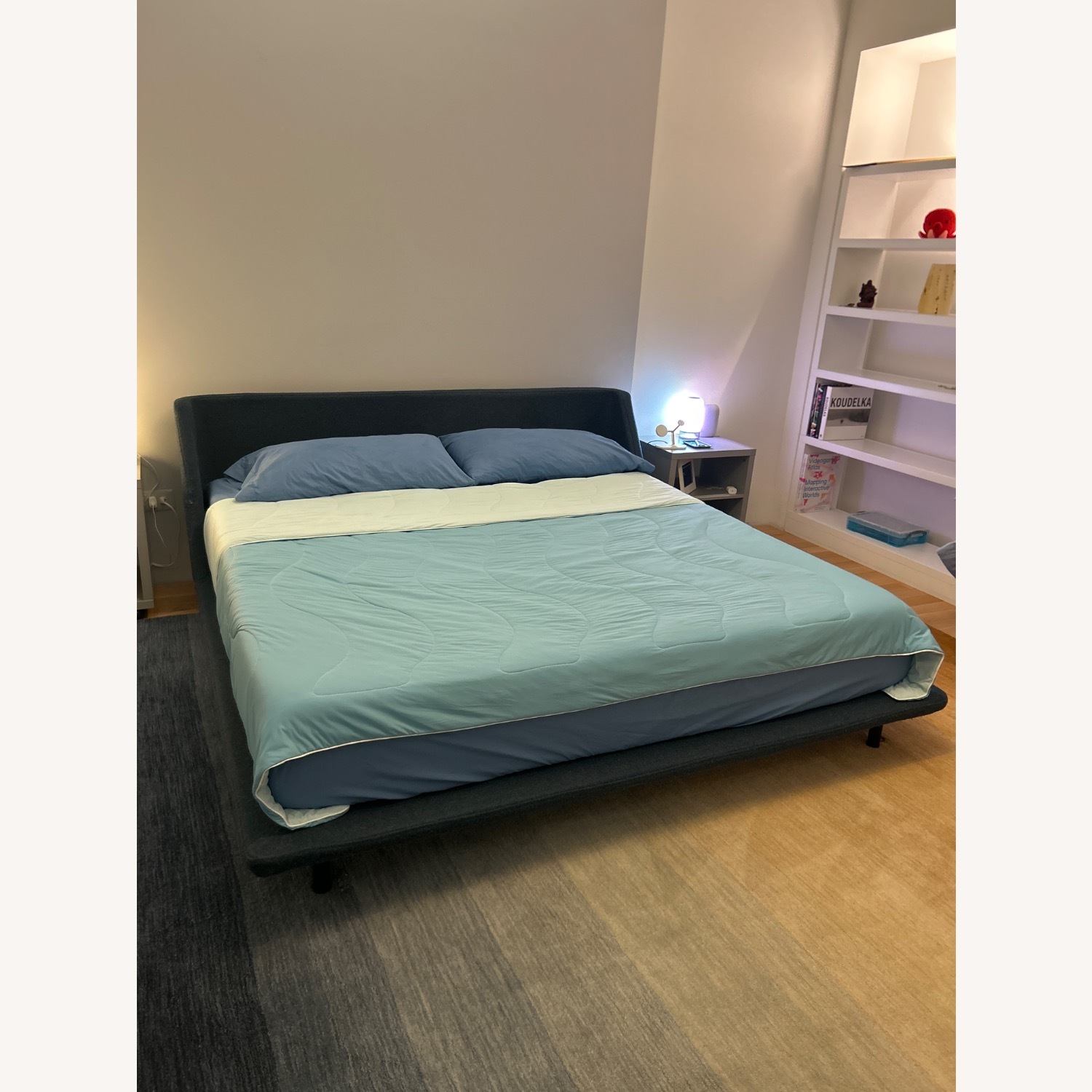 Blu Dot Nook Bed King Size Marine Blue - image-1