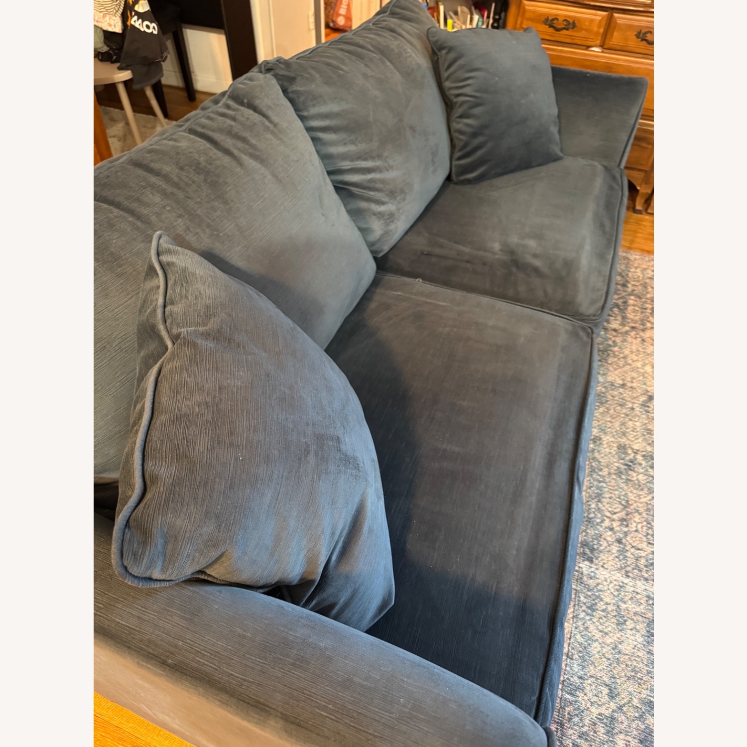 All Modern Blue Sleeper Sofa - image-2